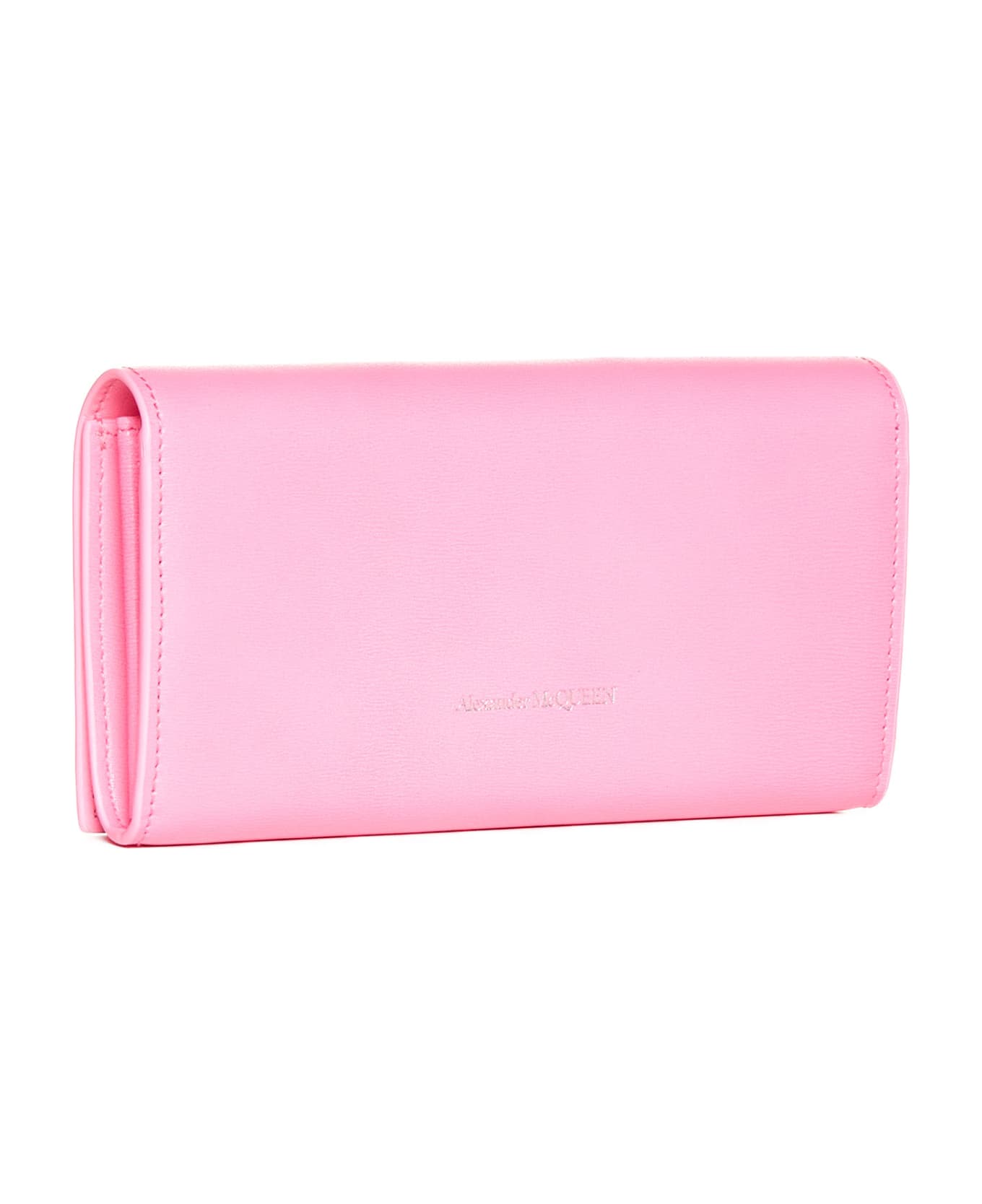 Alexander McQueen Leather Wallet - Fluo pink 財布