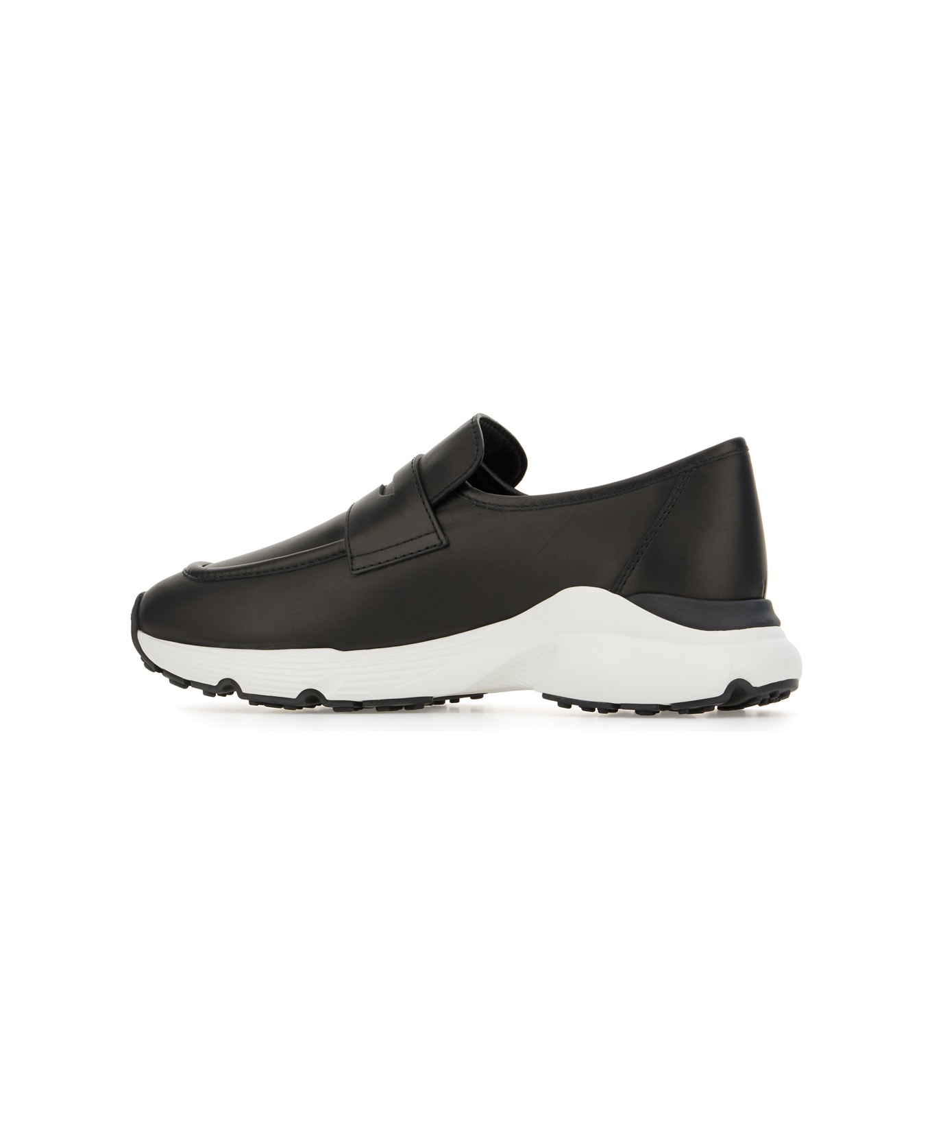 Tod's Black Leather Loafers