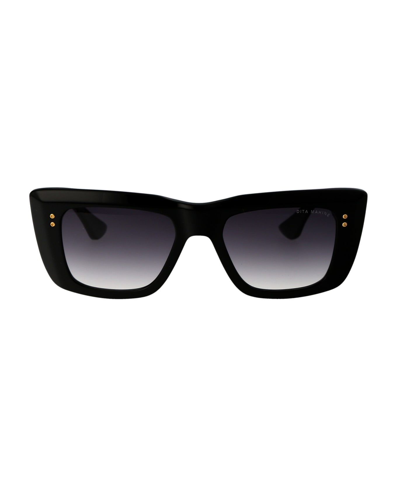 Dita Mahine Sunglasses - 01 BLACK - YELLOW GOLD W/ GREY TO CLEAR GRADIENT
