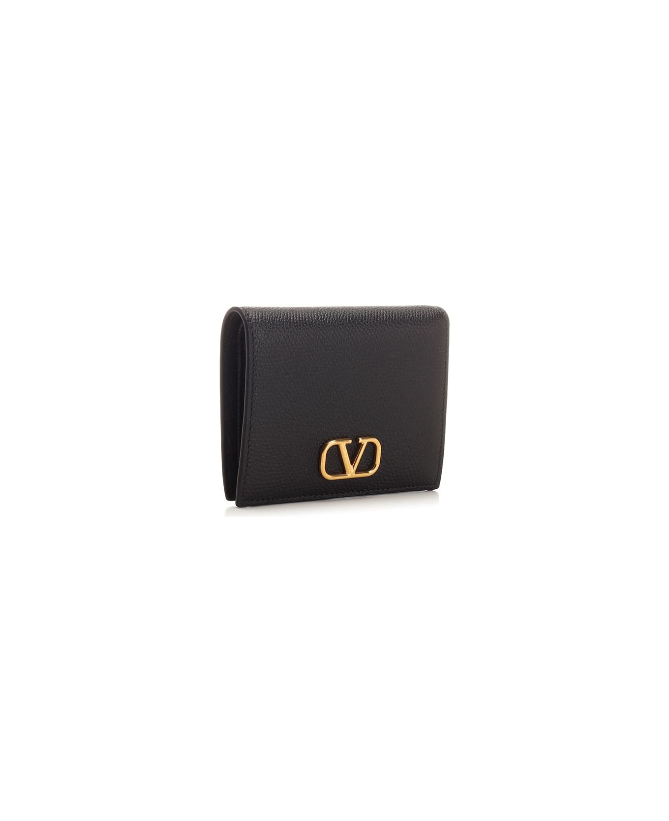 Valentino Garavani Vlogo Signature Bi-fold Wallet - Black