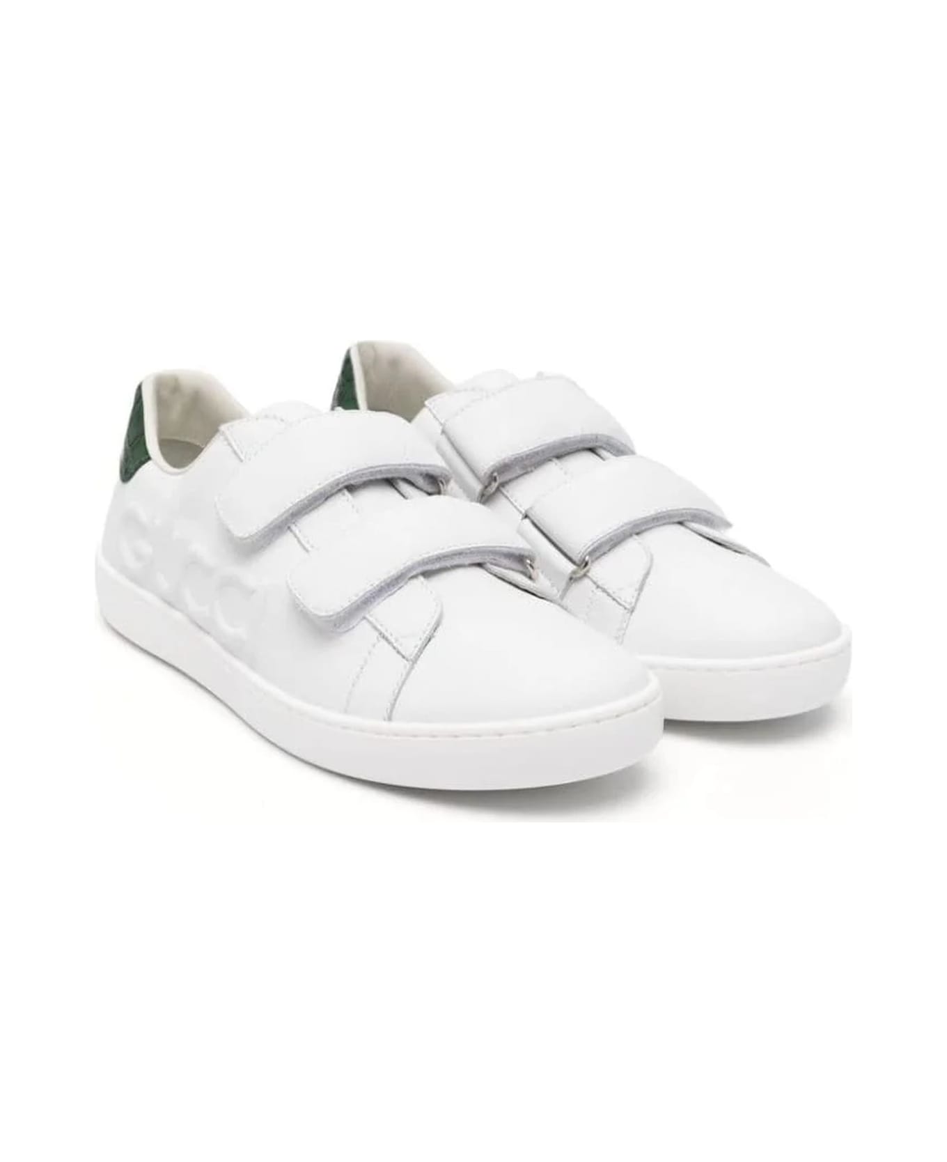 Gucci Kids Sneakers White - White