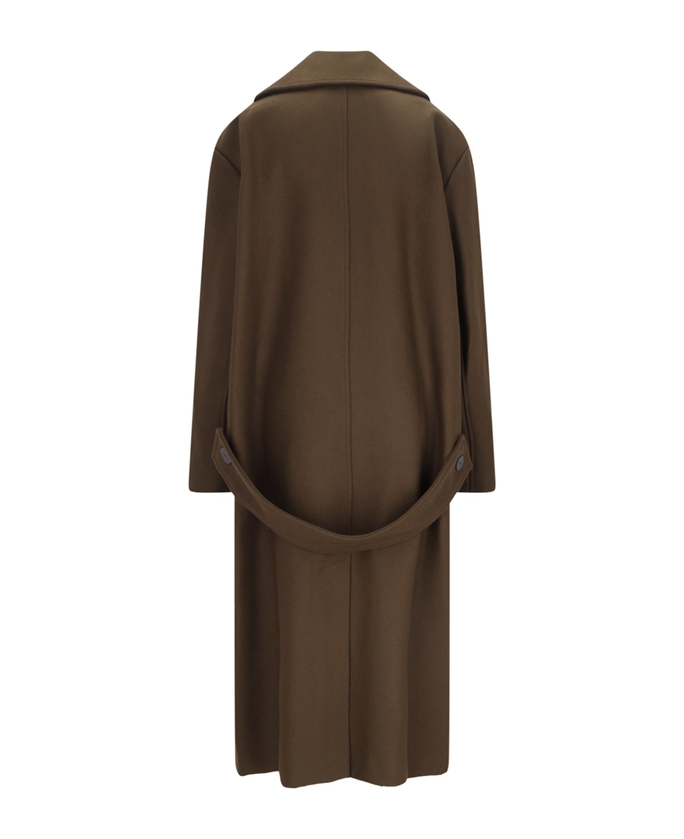 Róhe Oversized Double-breasted Coat - Brown