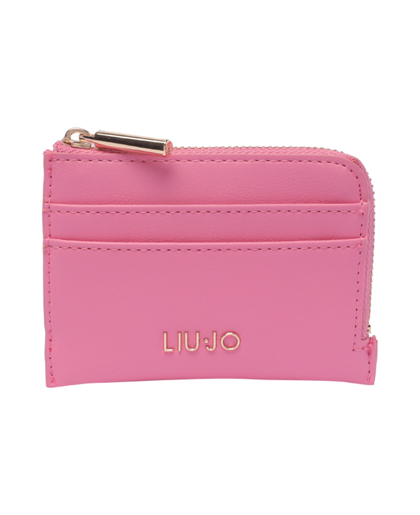 Liu-Jo Logo Cards Holder - Pink クラッチバッグ