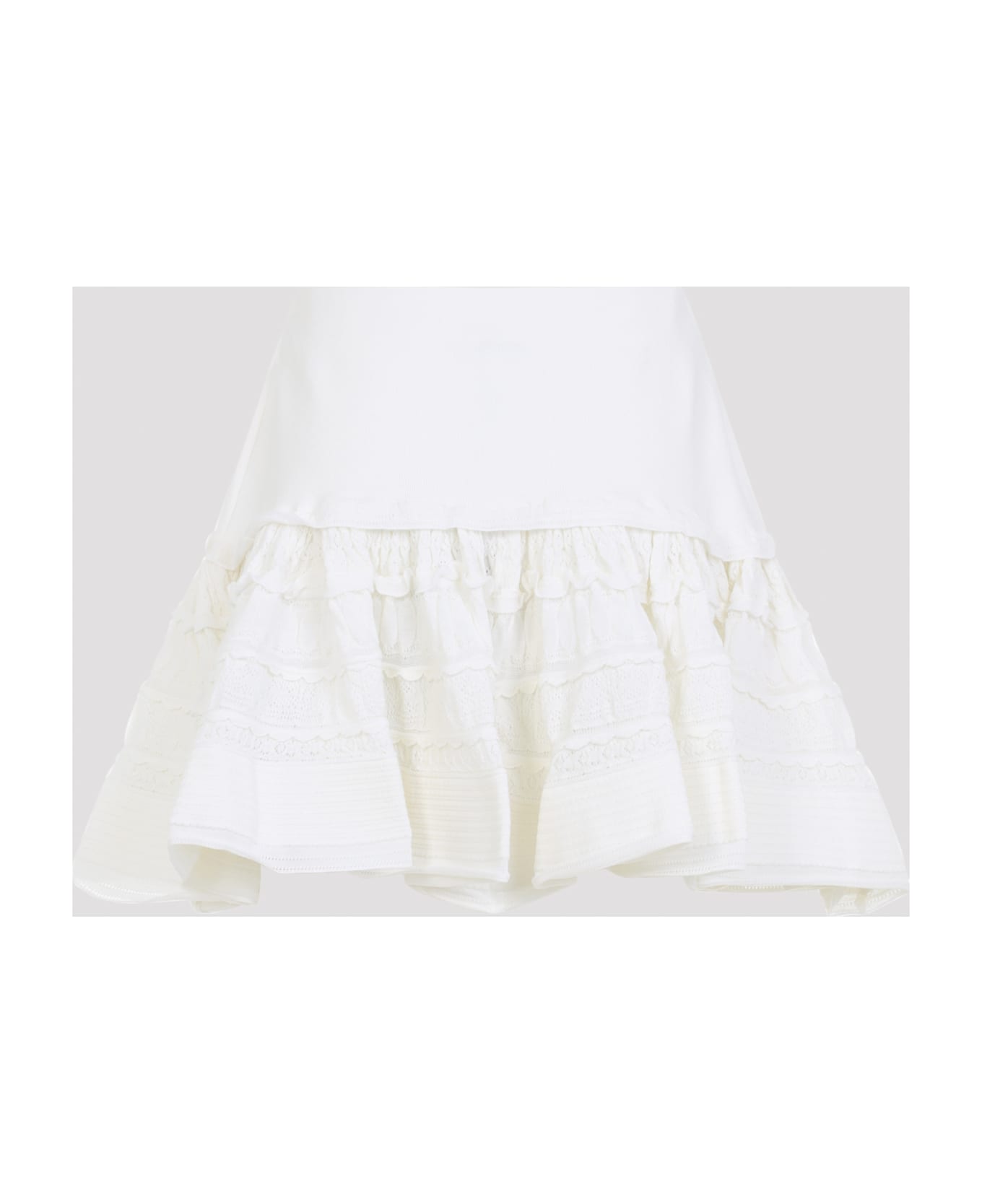 Alaia Alaïa Ruffle Mini Skirt - Blanc スカート