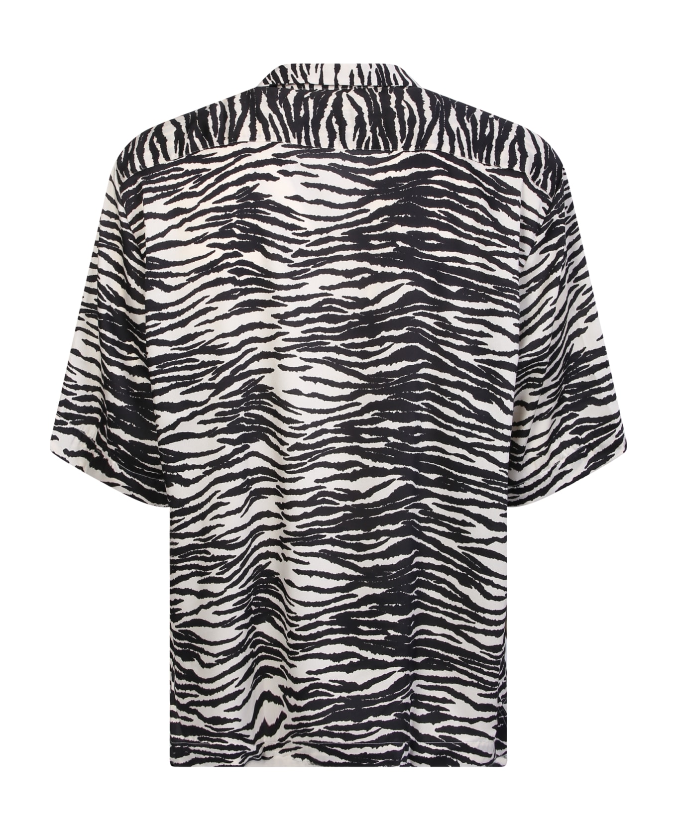 PT Torino Zebra Print Shirt - Black