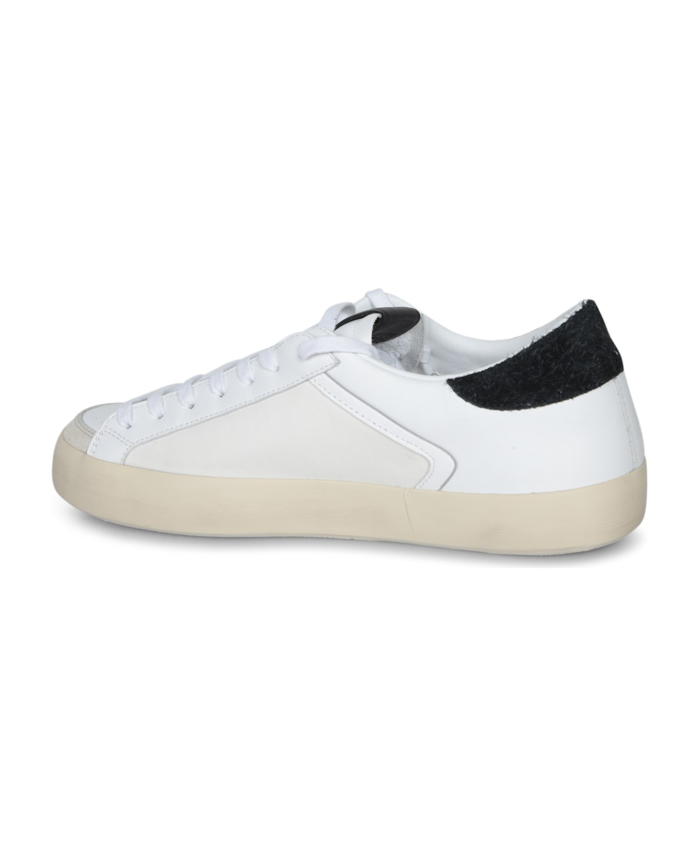 D.A.T.E. Hill Low Nyl White-black Sneakers - White