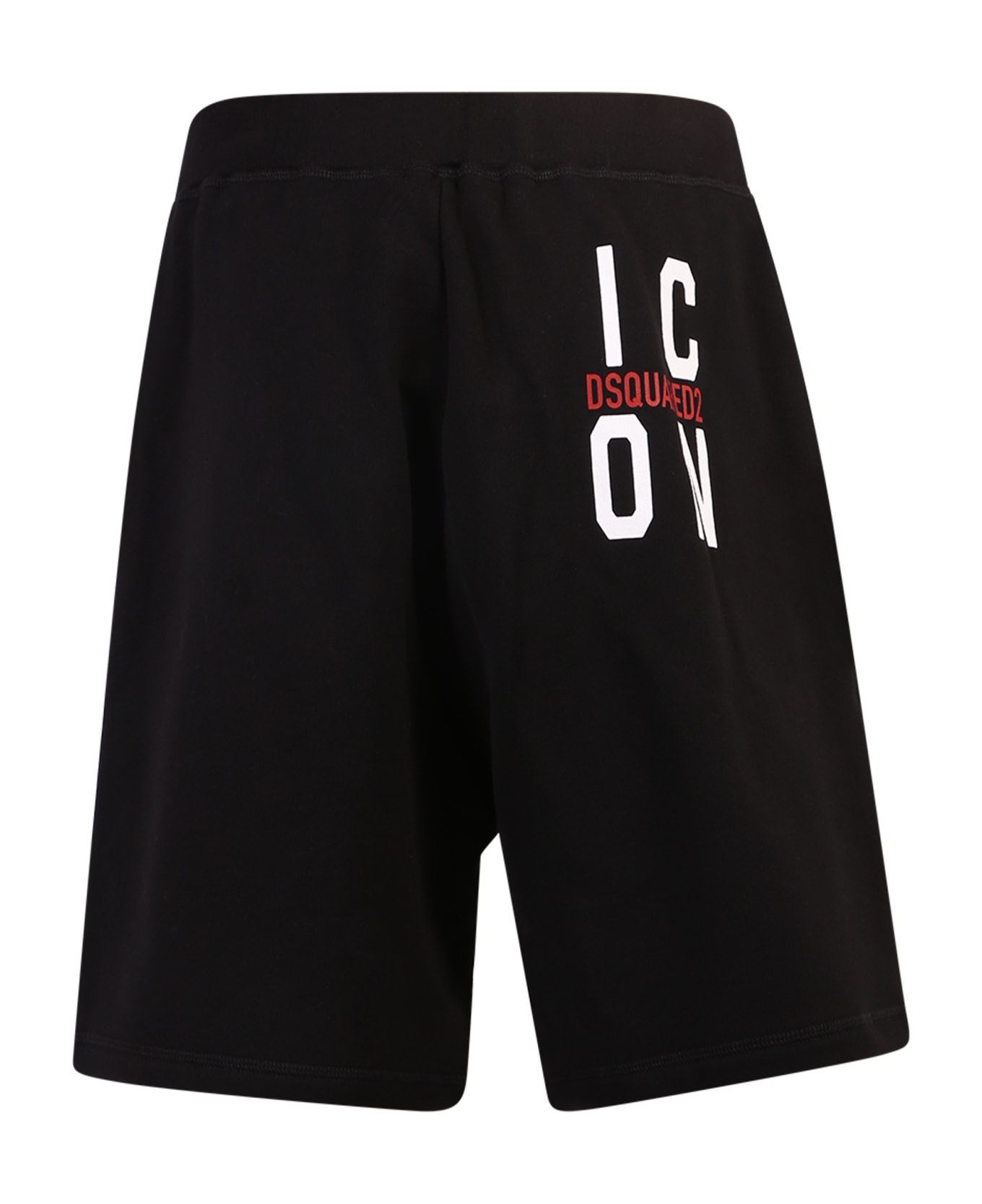 Dsquared2 Printed Bermuda Shorts - Black