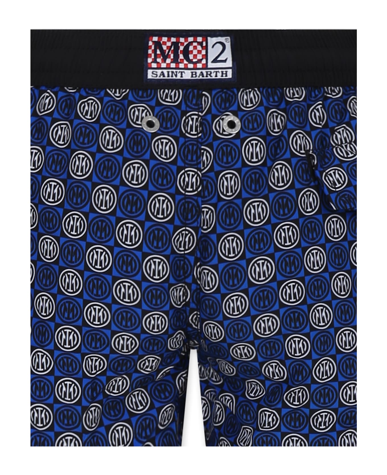 MC2 Saint Barth Blue Swim Shorts For Boy With Inter Logo - Blue