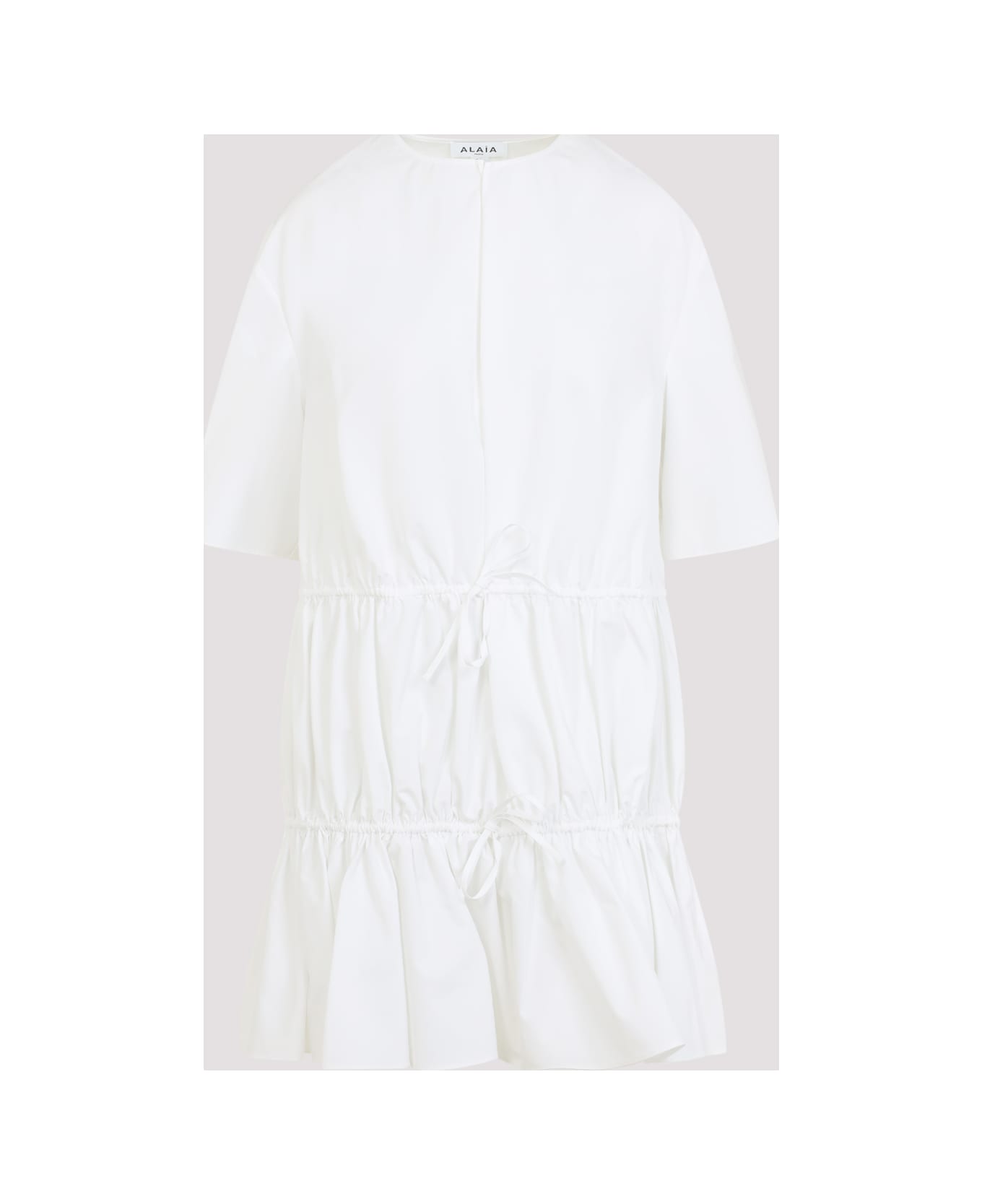 Alaia Alaïa Ruffle Dress - Blanc