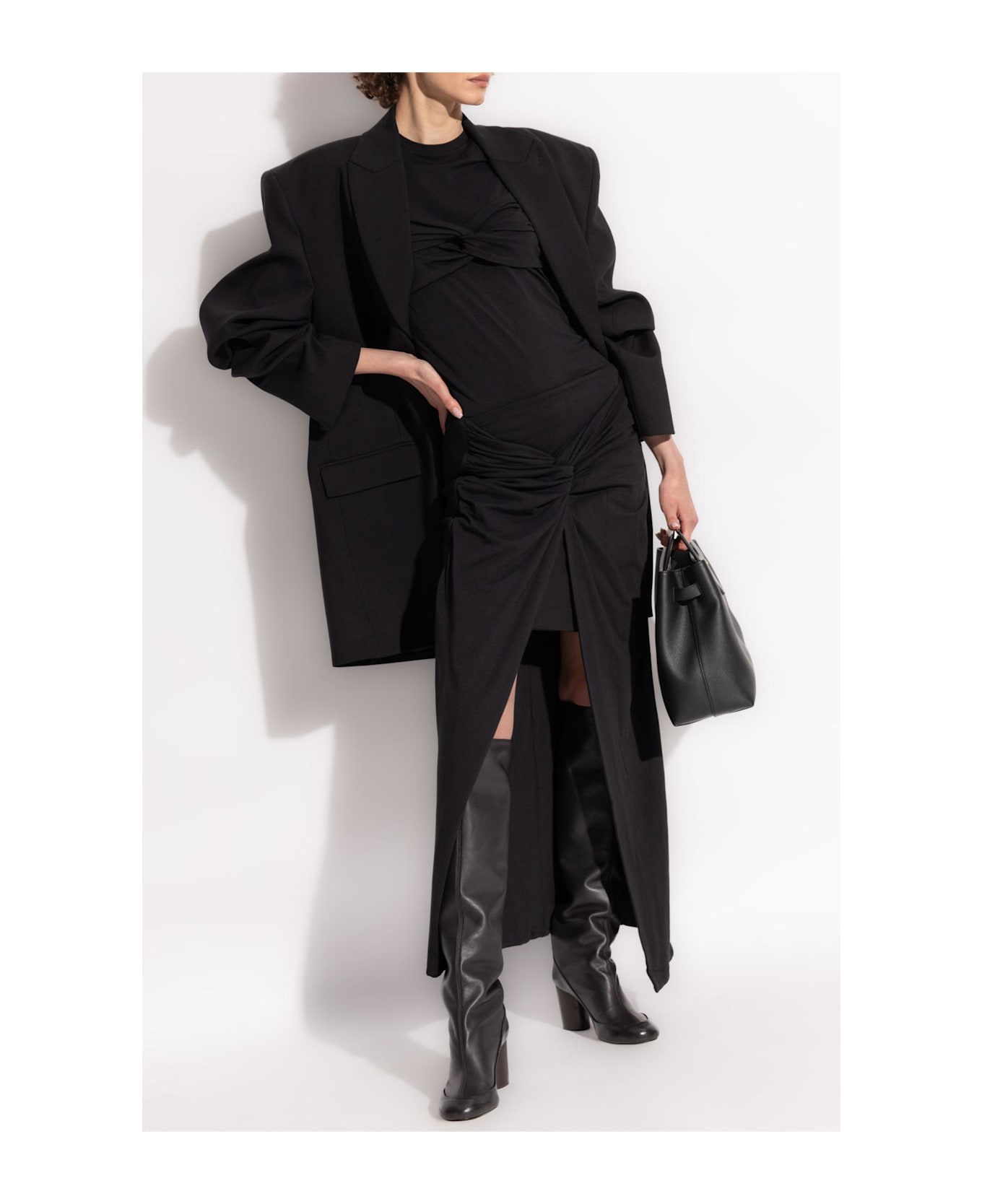 Charlott Rotate Woven T-shirt - NEUTRALS