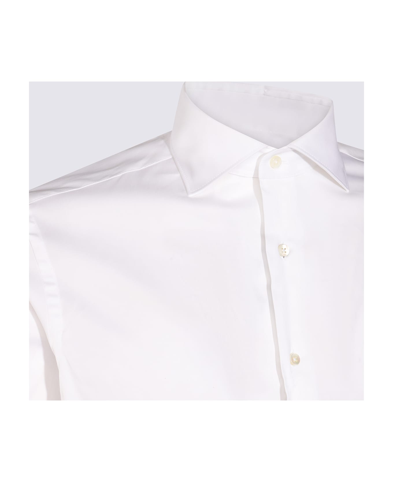 Canali White Cotton Shirt