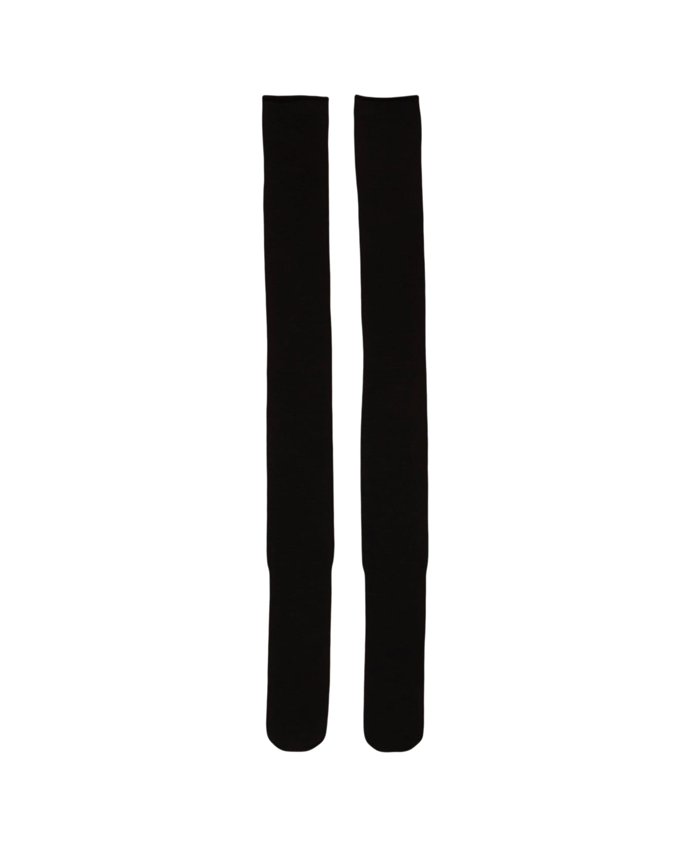 Rick Owens Over The Knee Wool Socks - Black