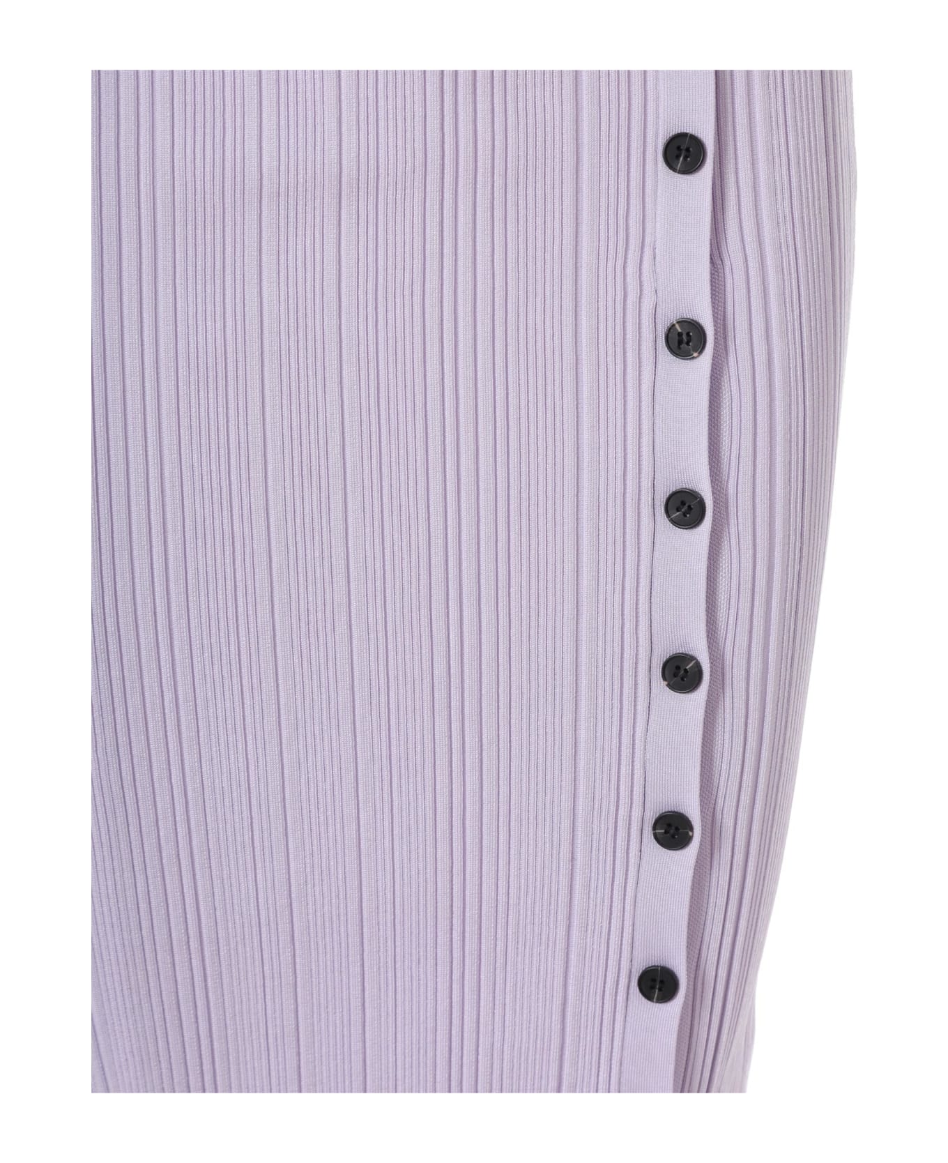 self-portrait Lilac Knit Midi Dress - Purple