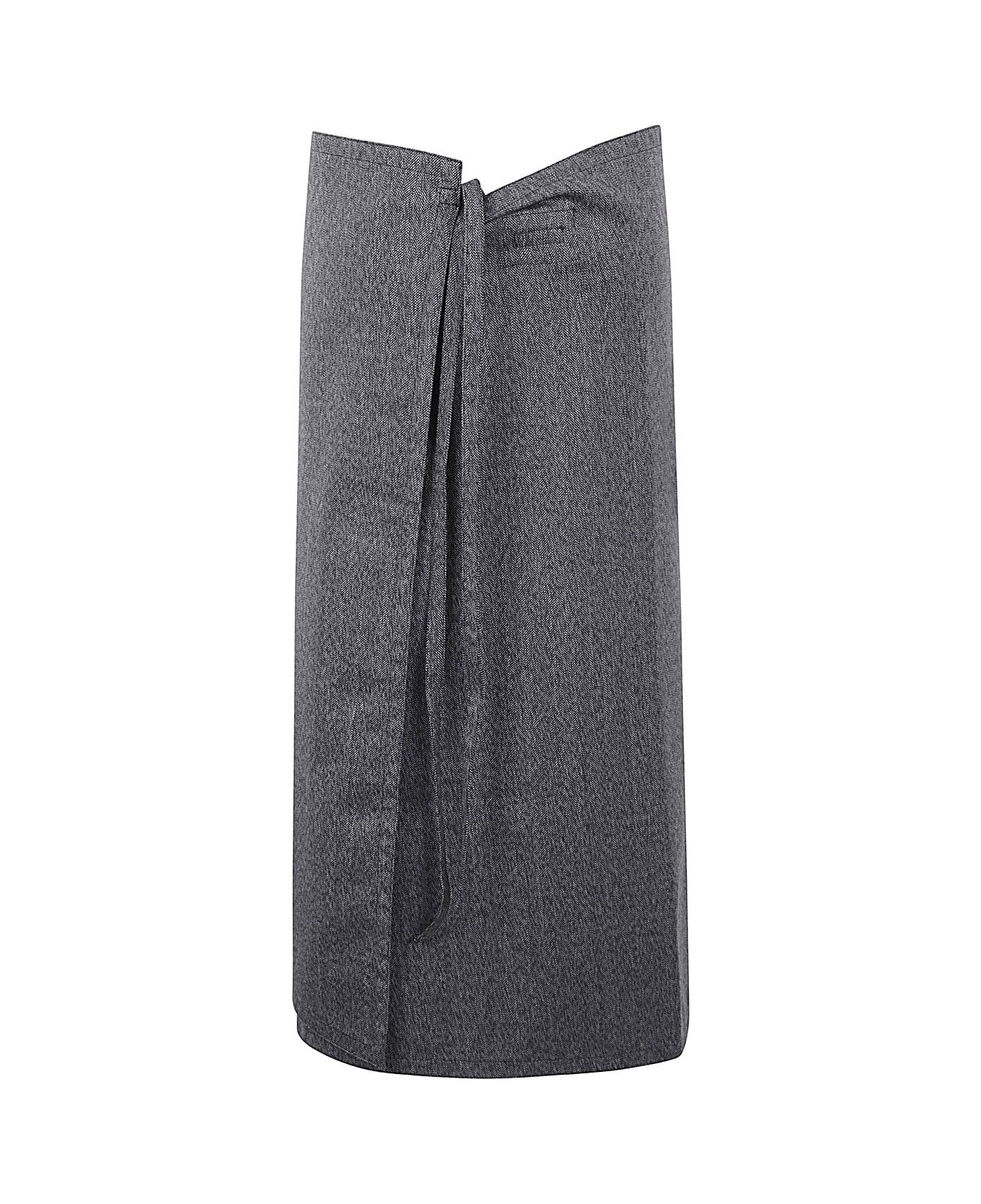 Sofie d'Hoore Long Padded Wrap Skirt - Anthracite