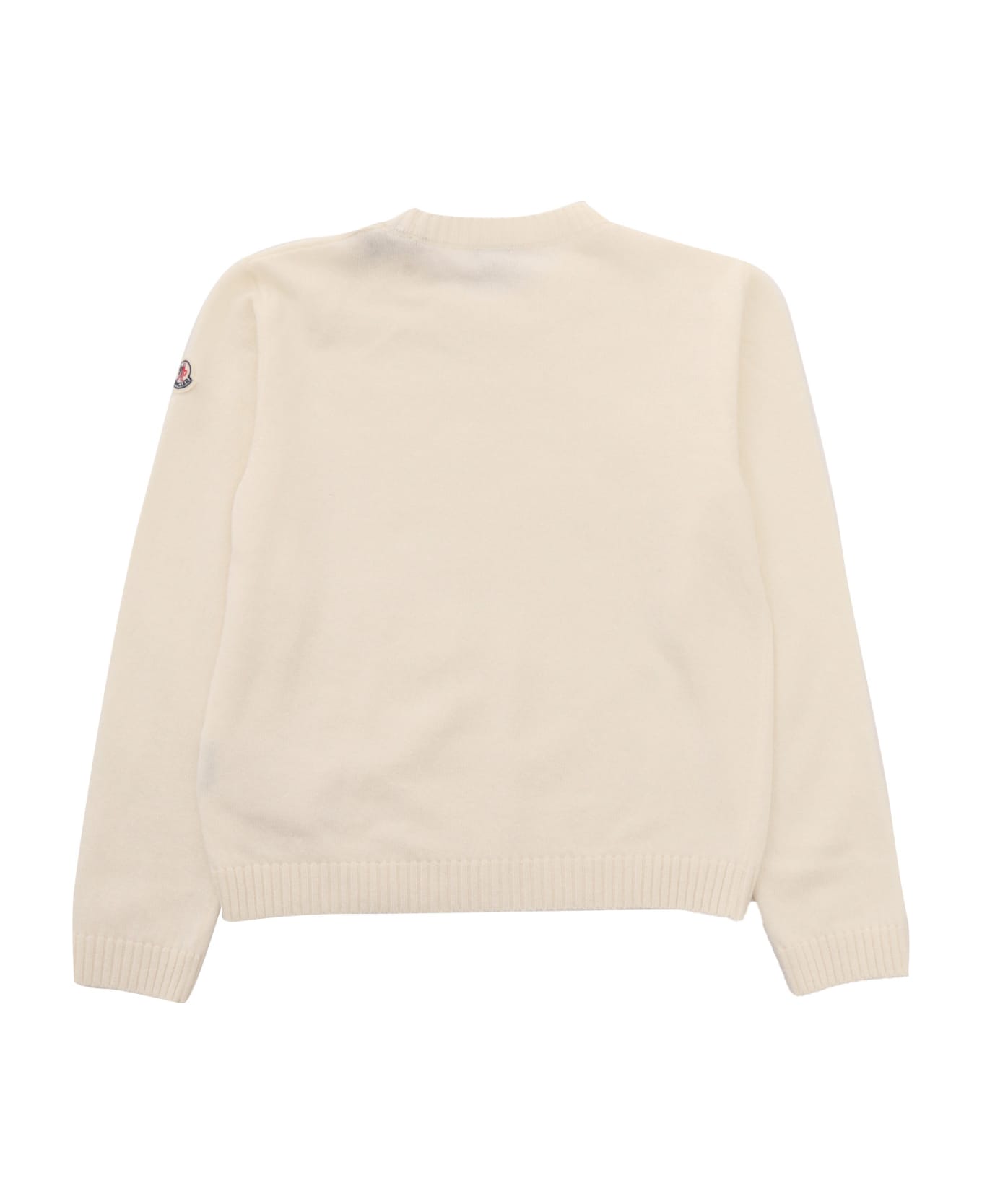 Moncler Crew Neck Sweater - WHITE