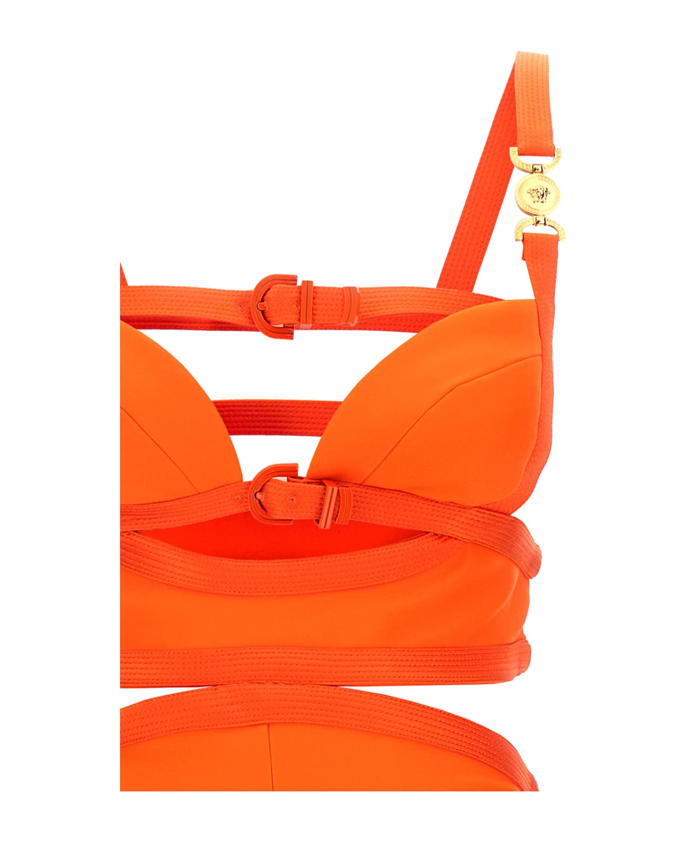Versace La Vacanza Capsule 'medusa '95' Jumpsuit - Orange