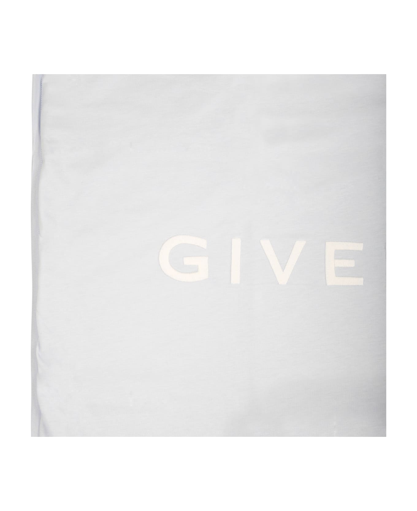 Givenchy Light Blue Blanket For Baby Boy With Logo - Light Blue