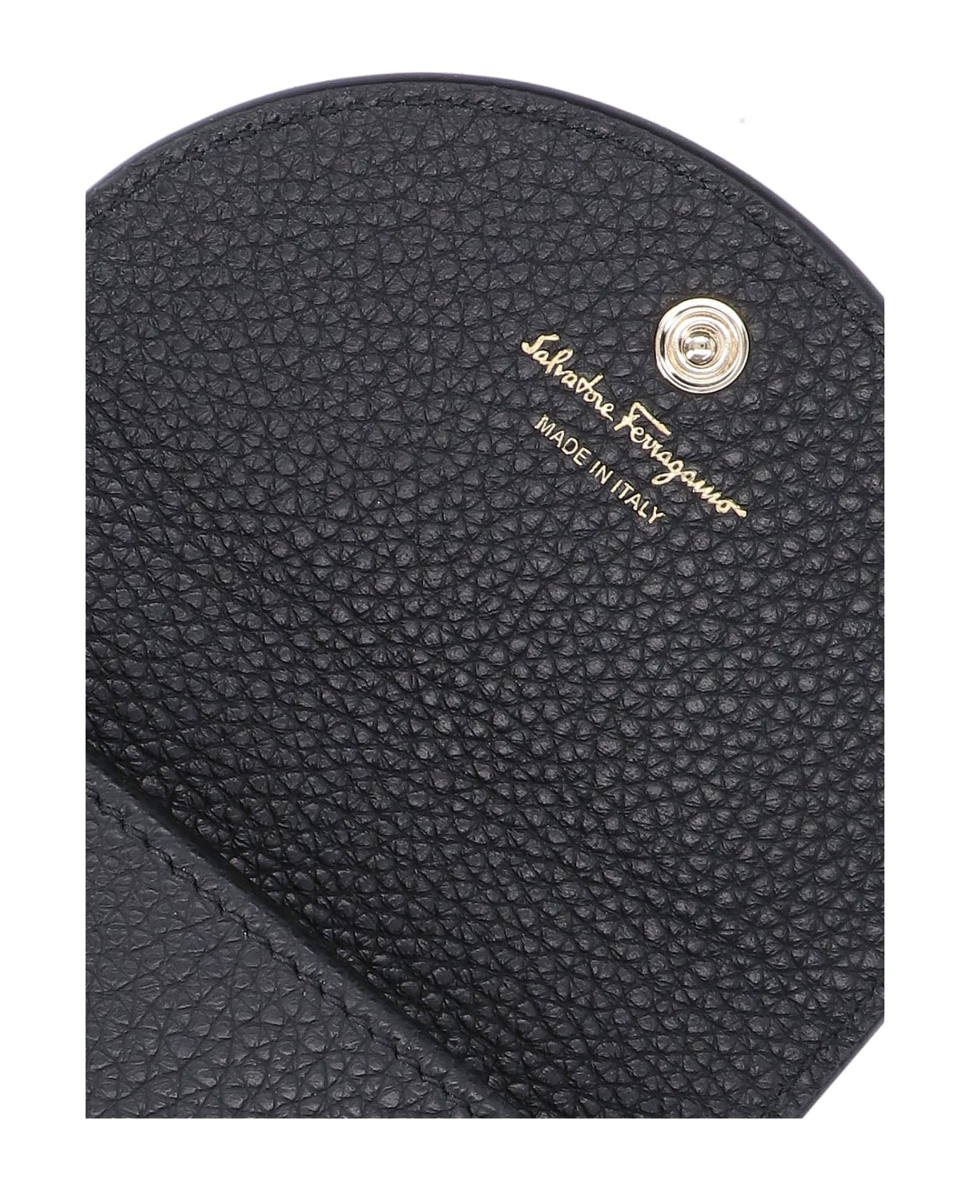 Ferragamo 'gancini' Card Holder - Black  