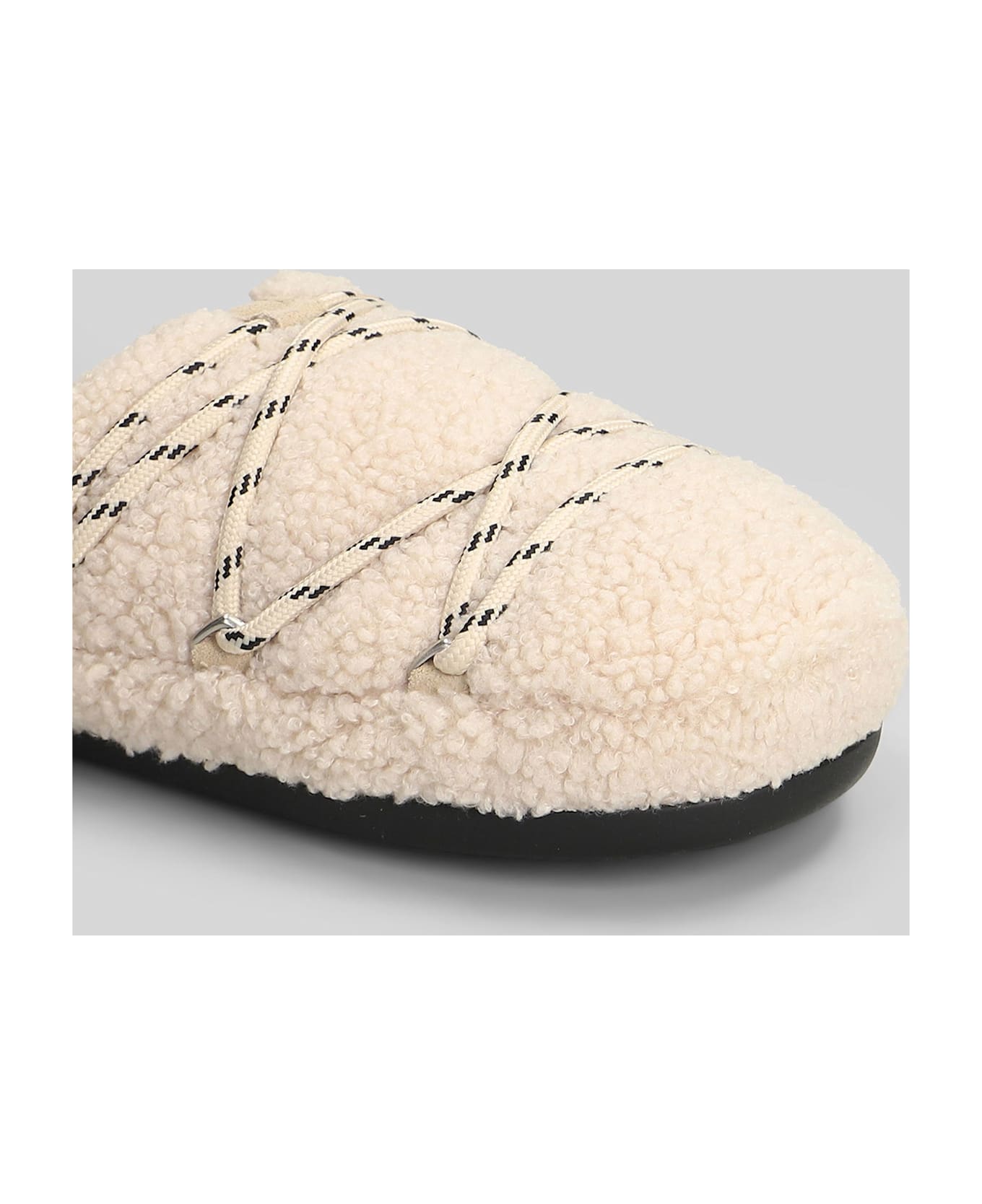 Moon Boot Mb Teddy Slipper Slipper-mule In Beige Shearling - beige