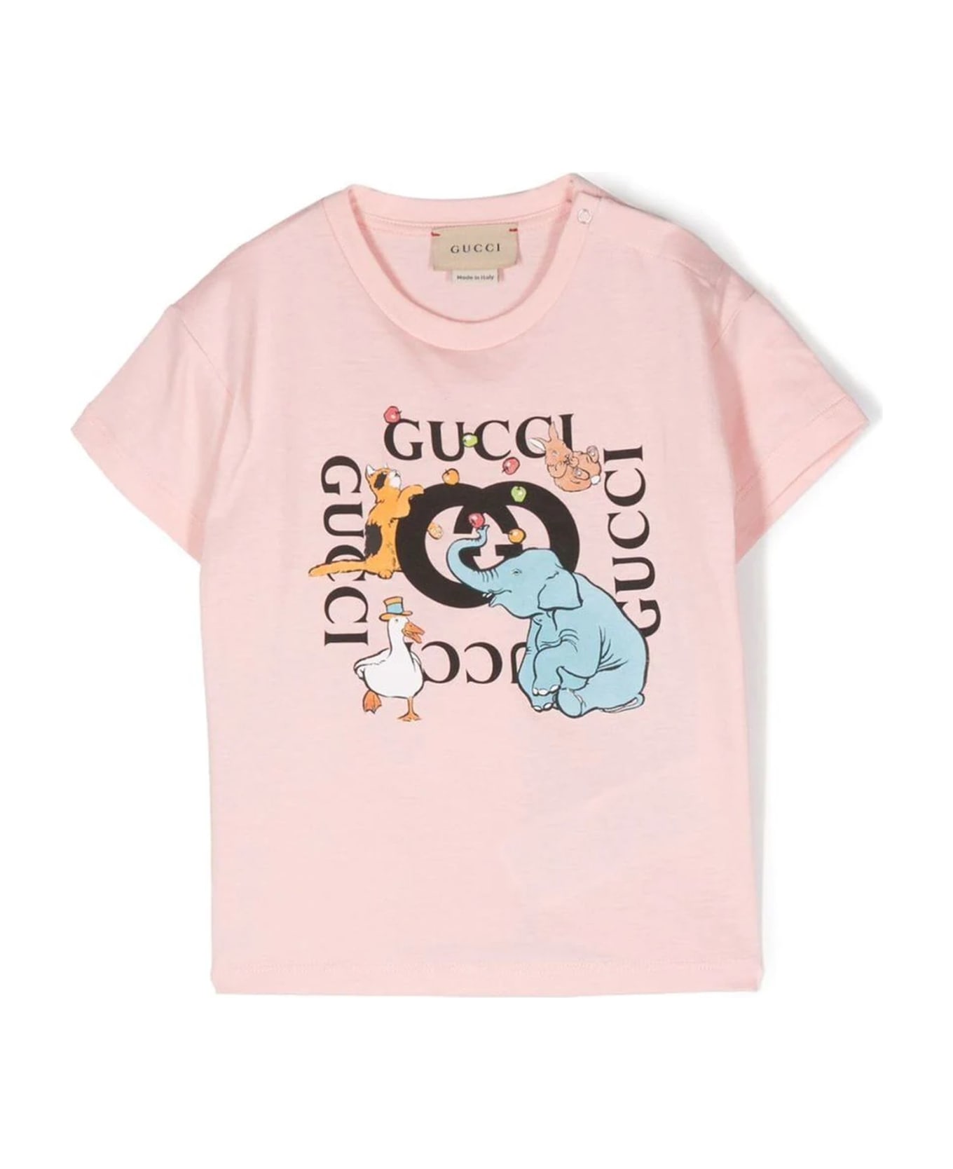 Gucci Pink Cotton Tshirt - Rosa