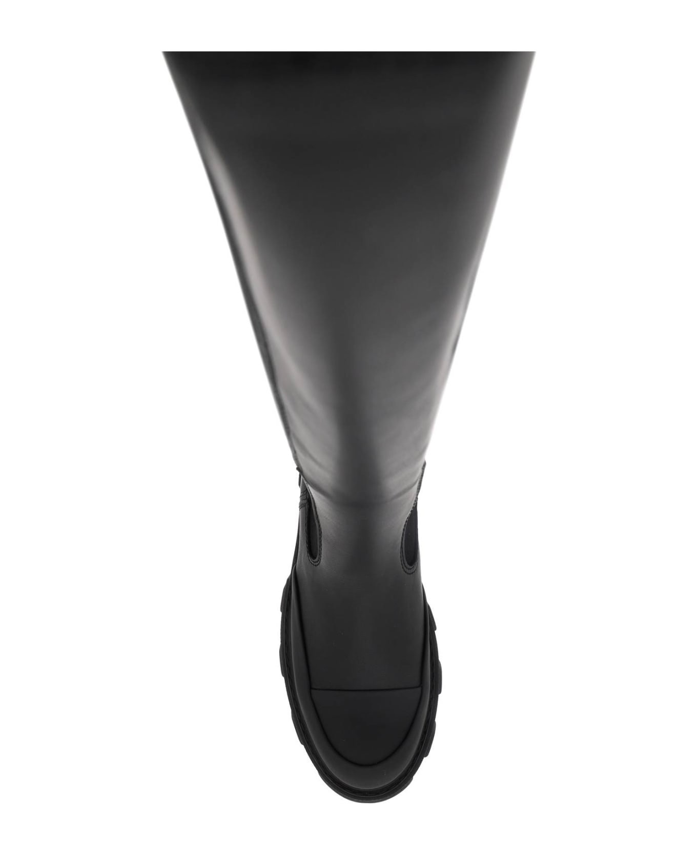 Ganni Cleated High Chelsea Boots - BLACK (Black) ブーツ