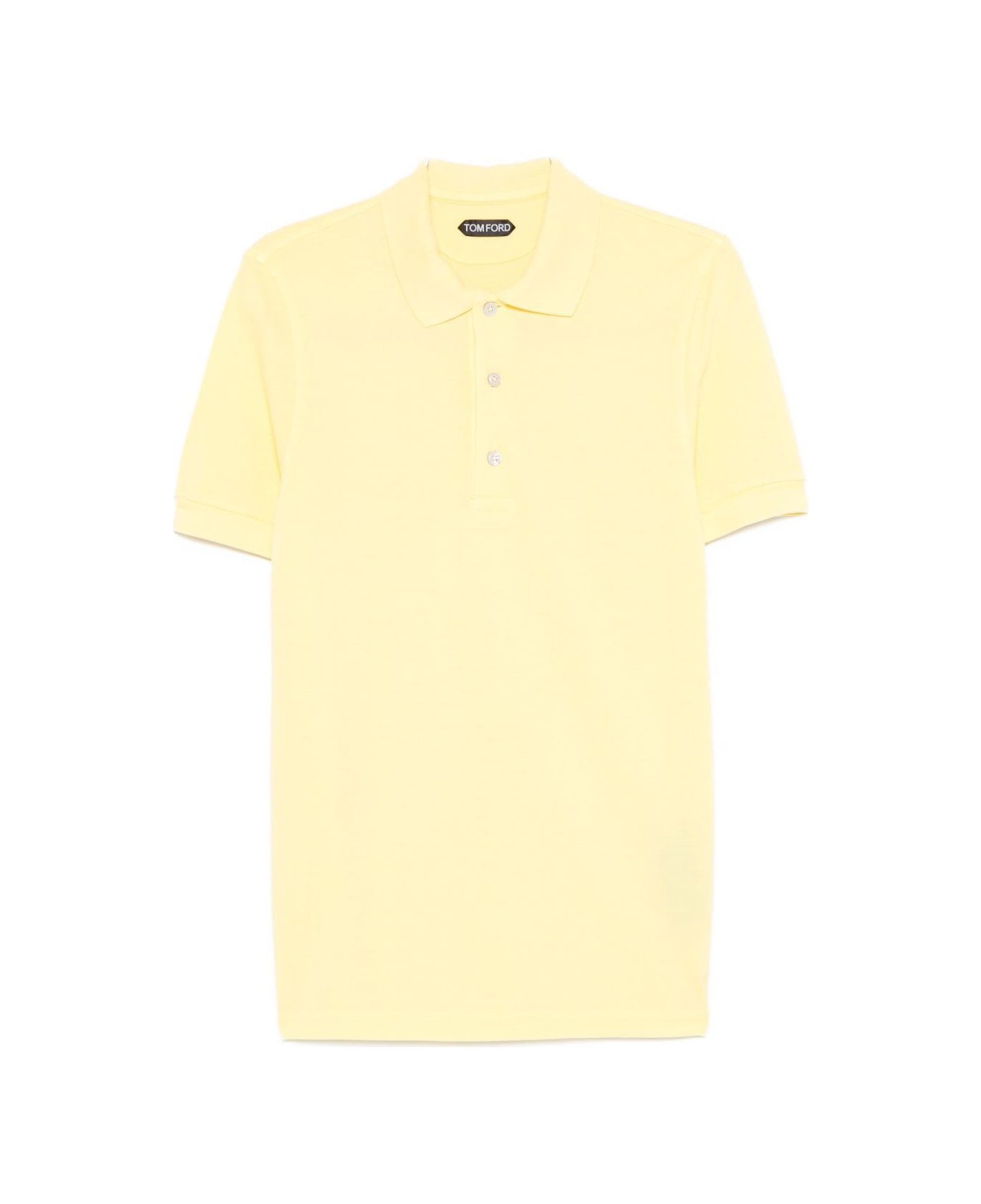 Tom Ford Cotton Blend Polo Shirt - Yellow