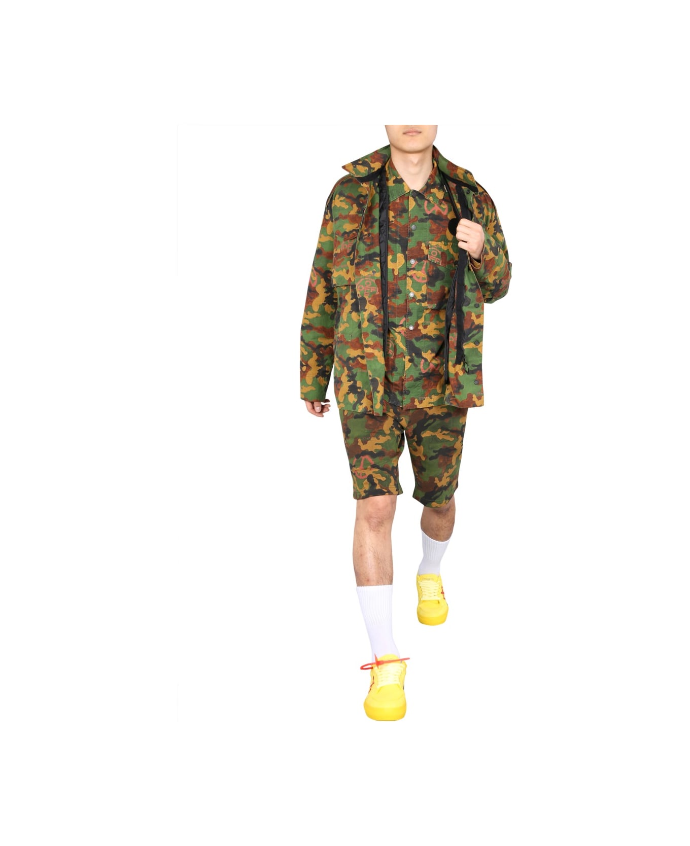 Off-White Padded Jacket - MILITARY GREEN