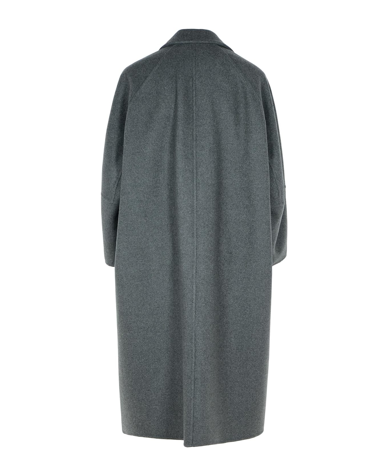 Max Mara 'asburgo1234' Grey Cashmere Blend Coat - Grey