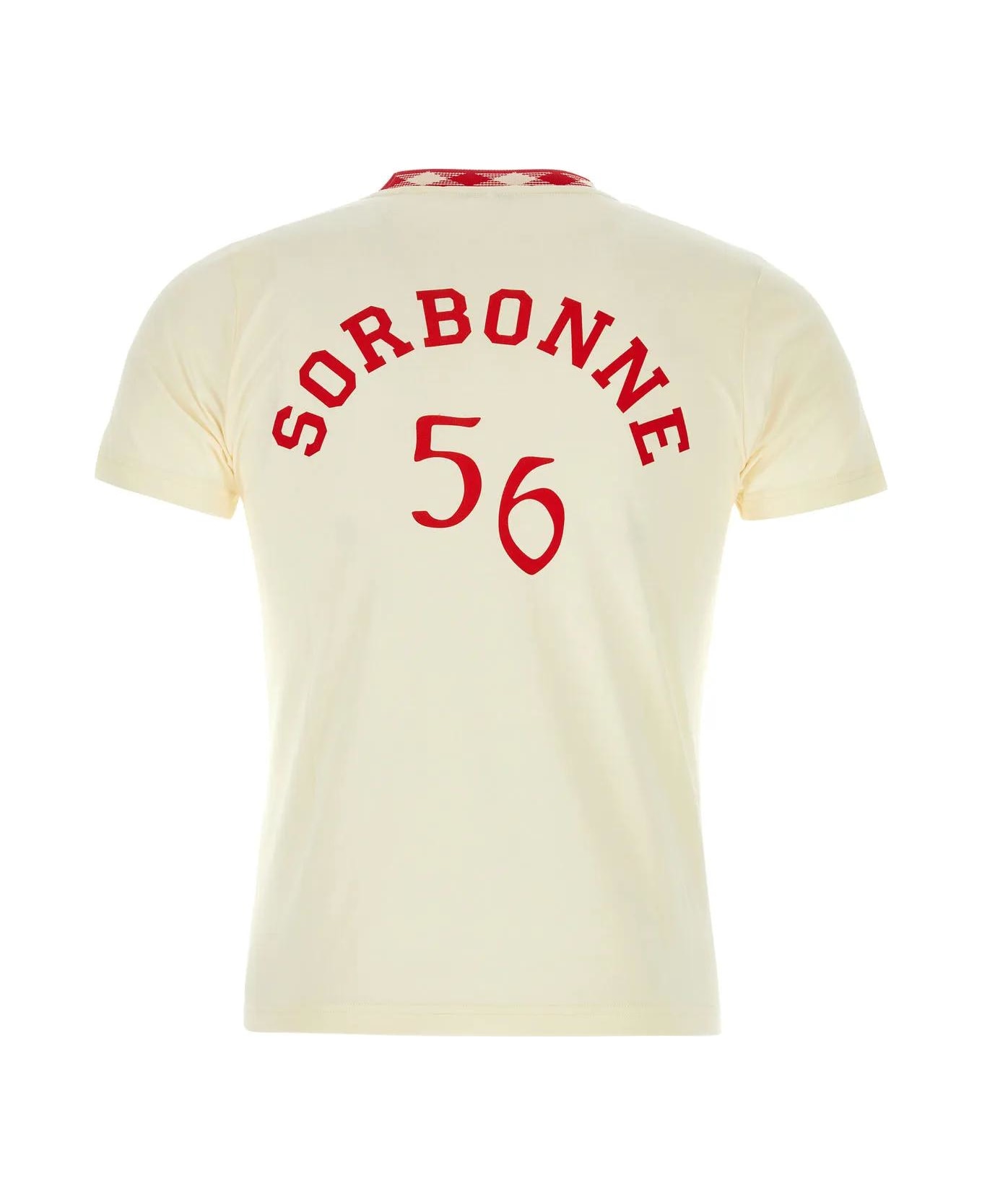 Wales Bonner Ivory Cotton Sorbonne 56 T-shirt - Ivory