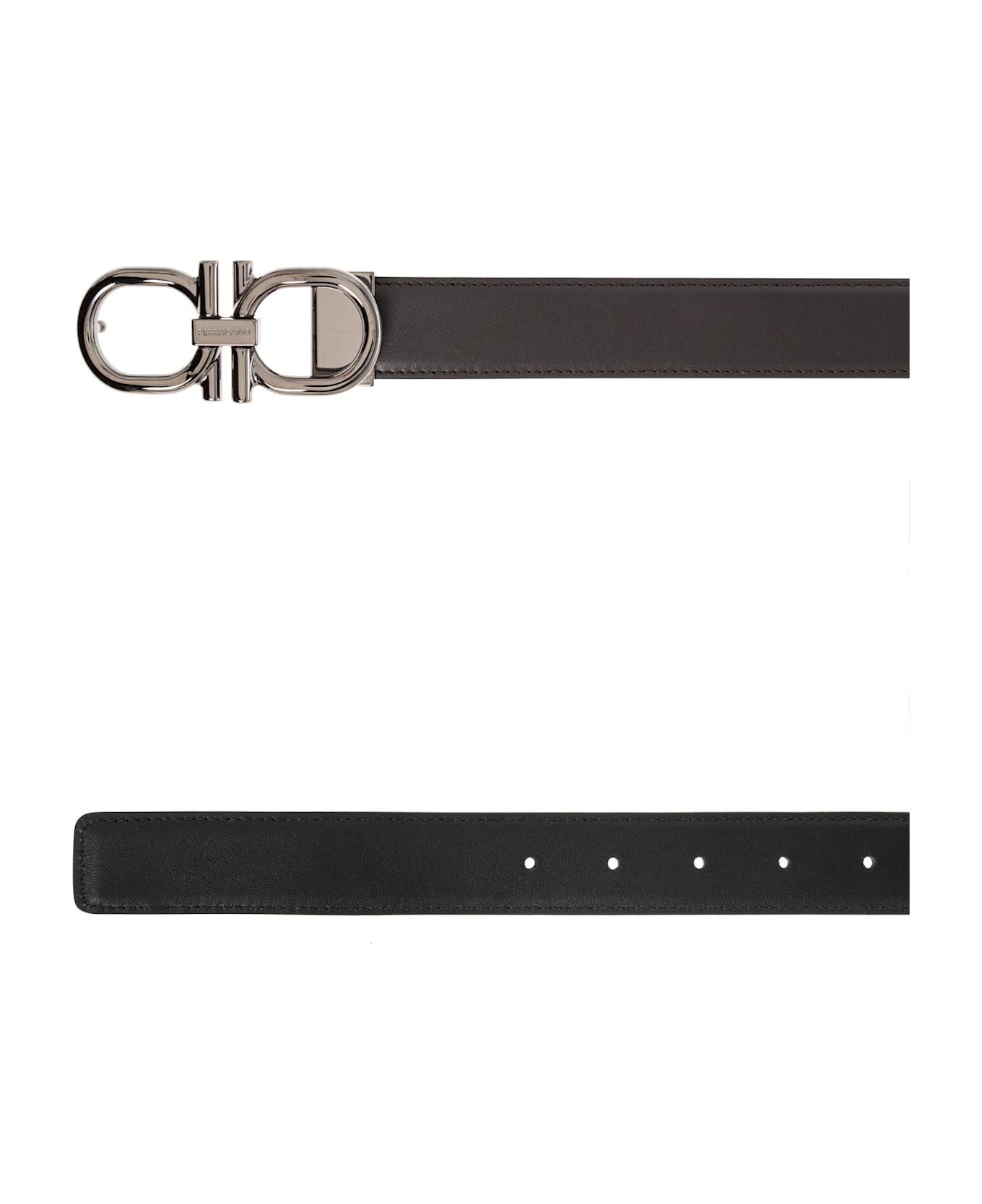 Ferragamo Double-sided Belt - BROWN
