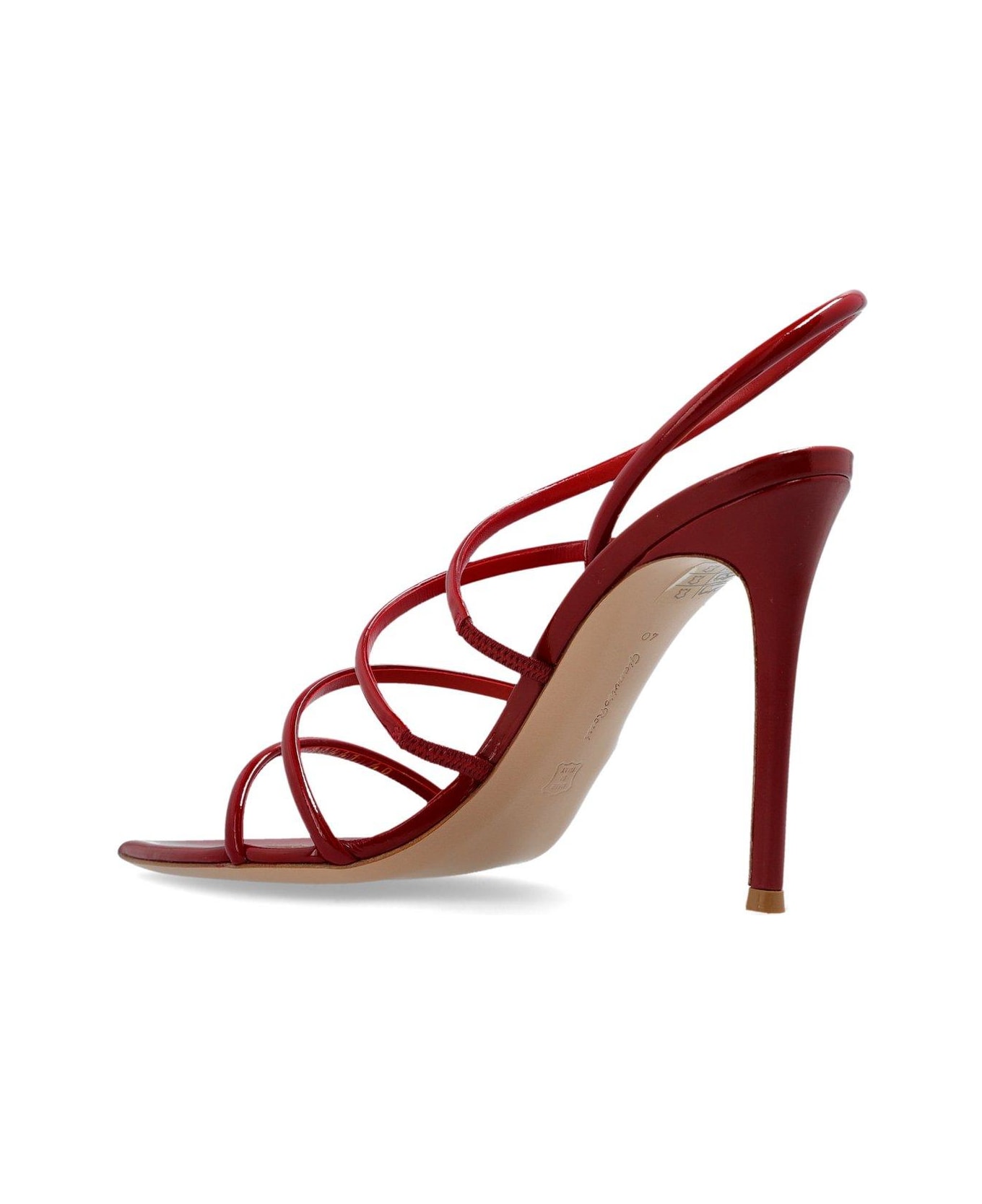 Gianvito Rossi Ettie Pointed Toe Sandals - ROUG ROUGE