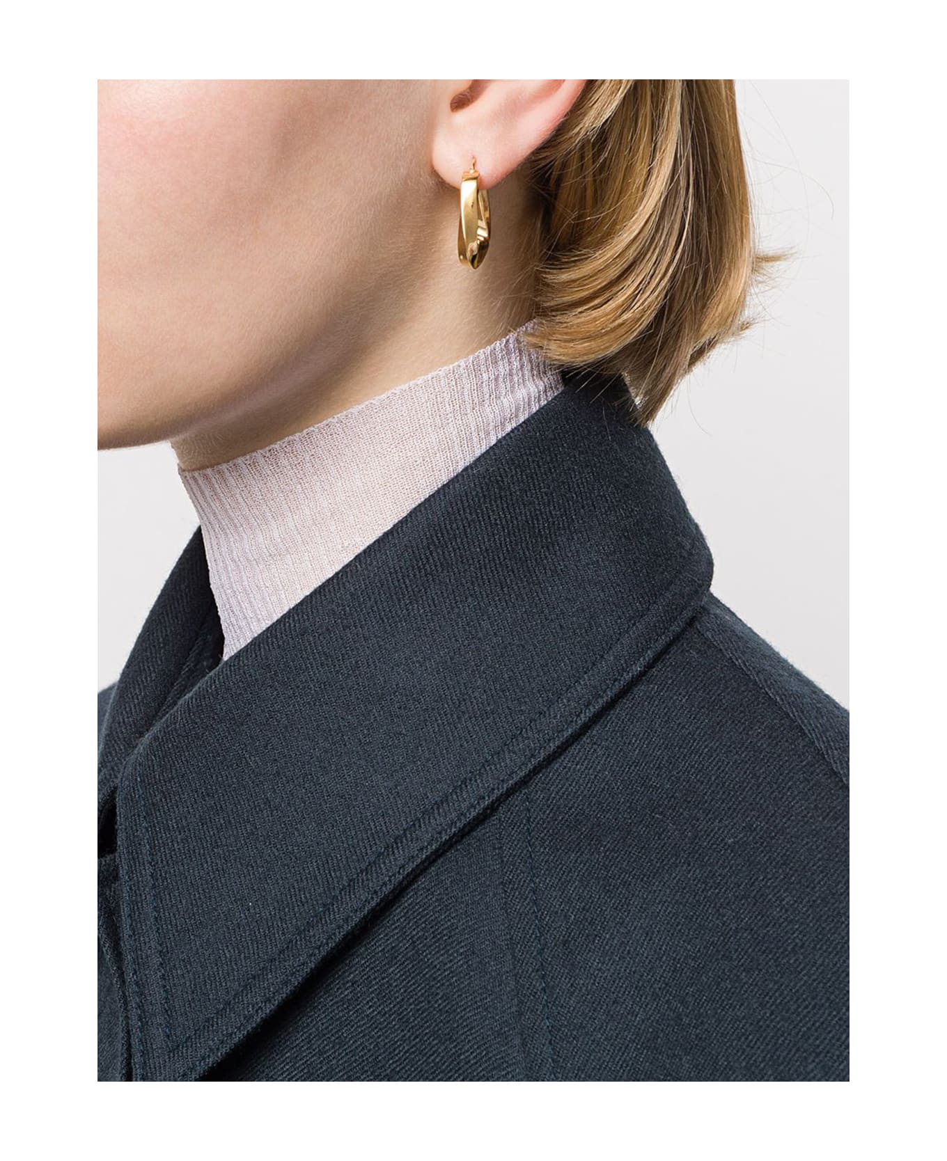 Bottega Veneta Gold Vermeil Triangle Earrings | italist