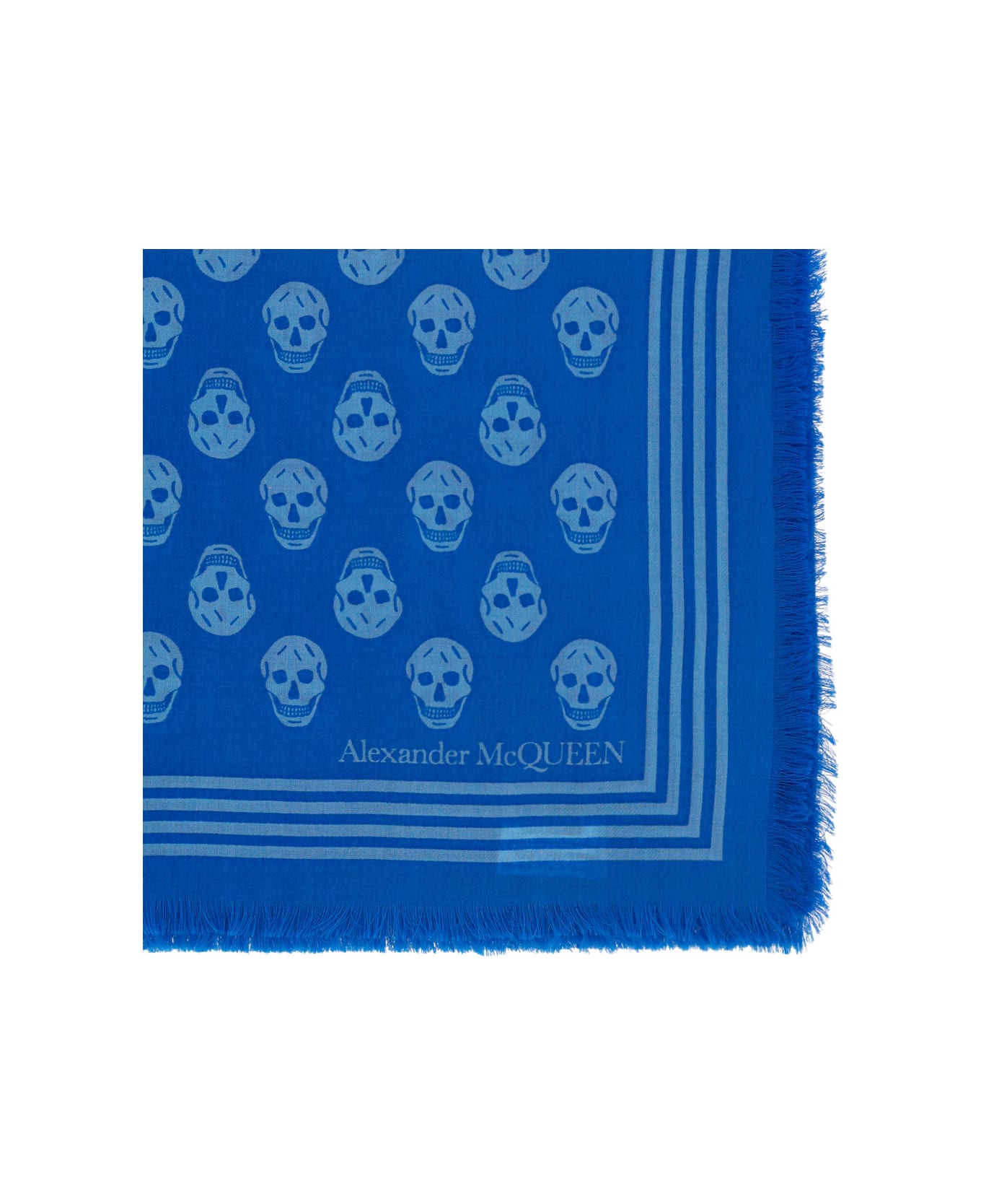 Alexander McQueen Skull Scarf - BLUE スカーフ