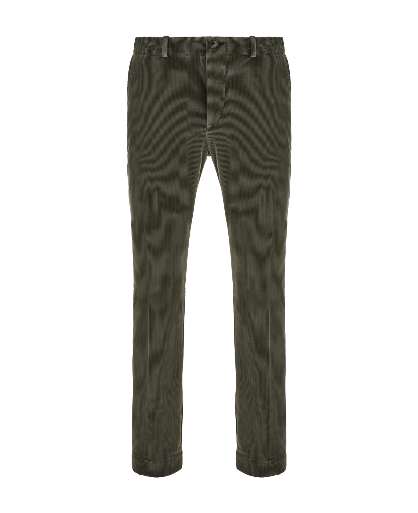 RRD - Roberto Ricci Design Khaki Green Corduroy Chino Pants - Verde Salvia