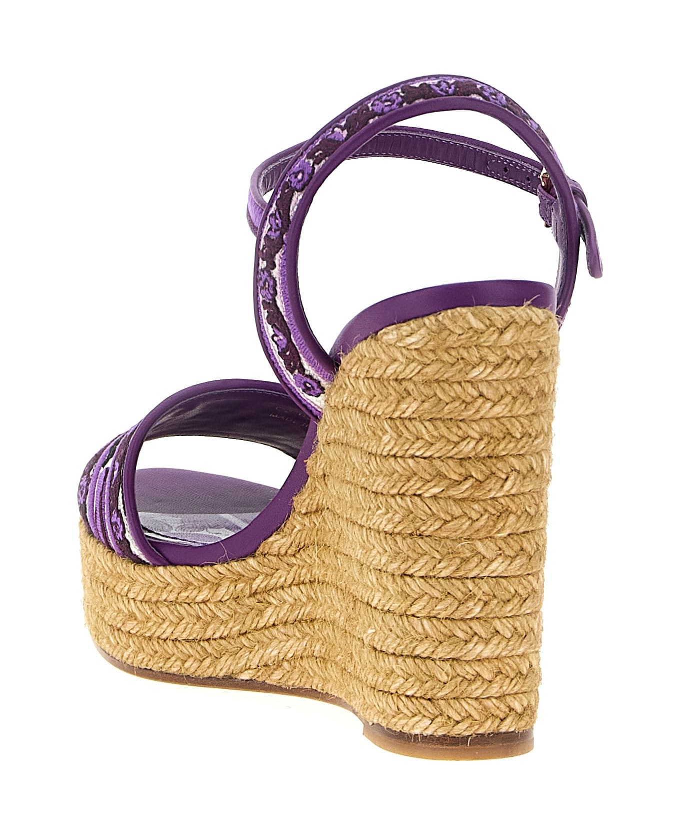 Dolce & Gabbana 'maiolica' Wedges - Purple