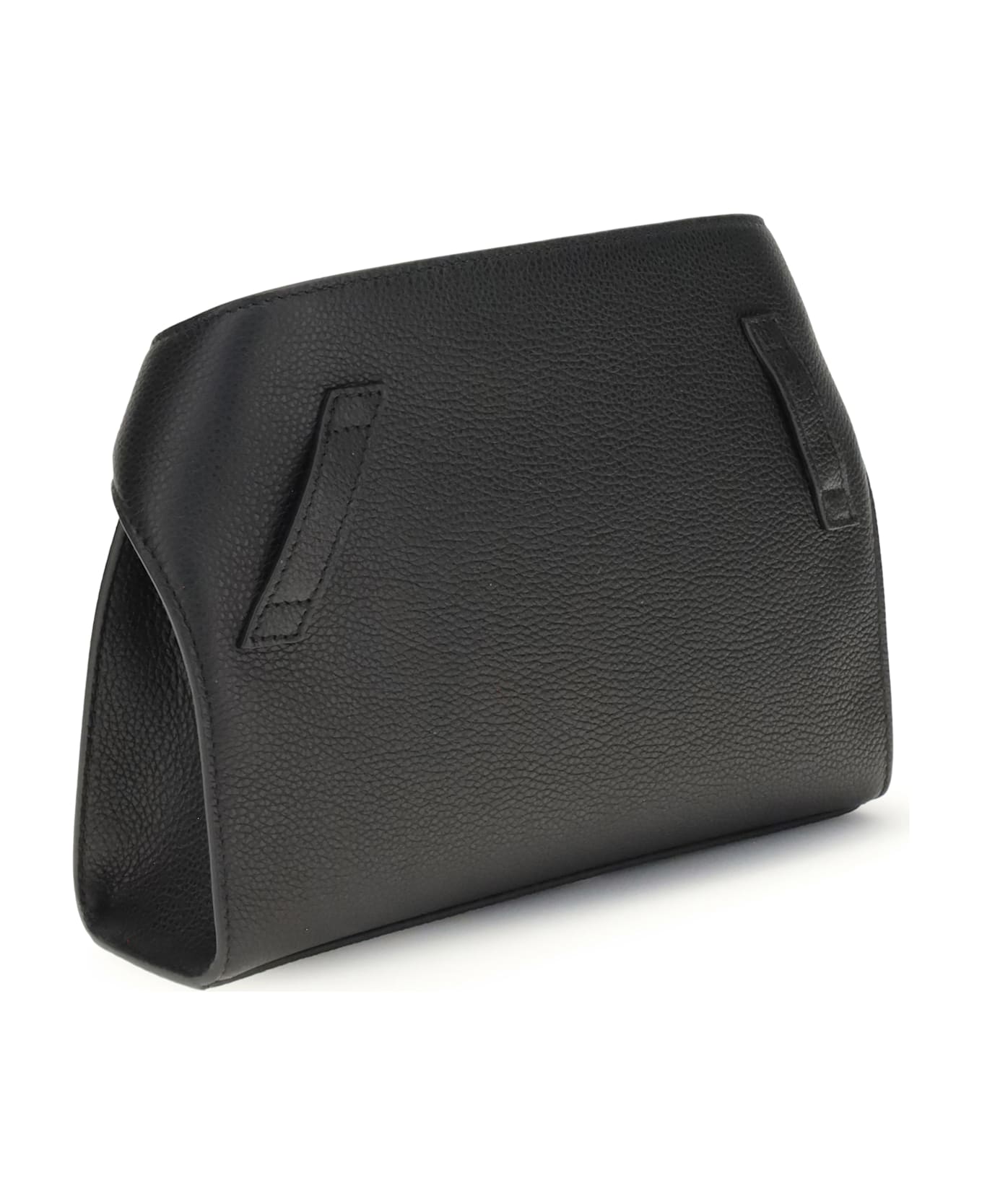 Ferragamo Leather Hug Fanny Pack - BLACK