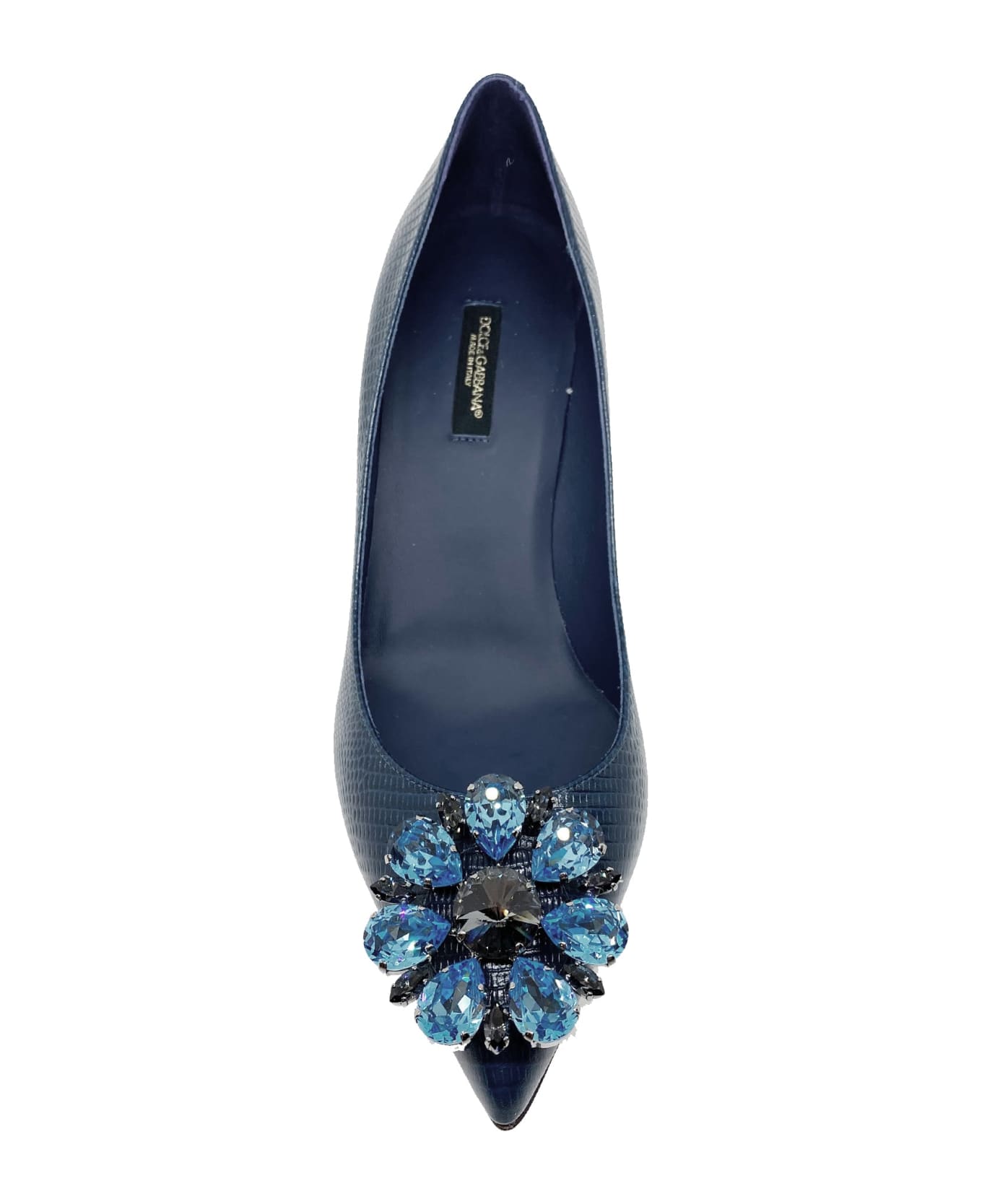 Dolce & Gabbana Crystal Embellished Pumps - Blue