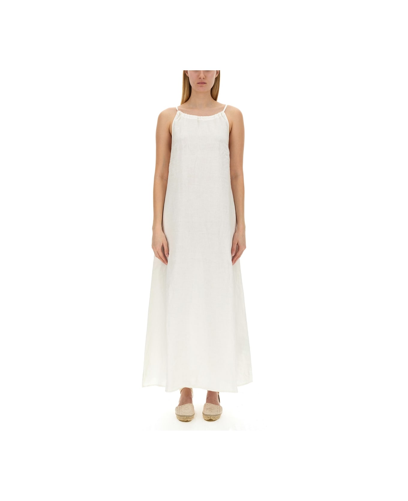 120% Lino Long Dress - IVORY ワンピース＆ドレス