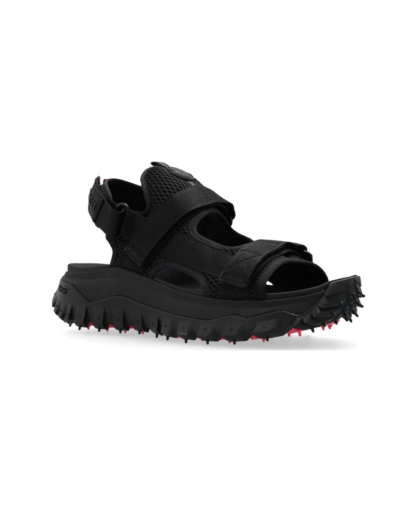 Moncler Trailgrip Round-toe Sandals - Black