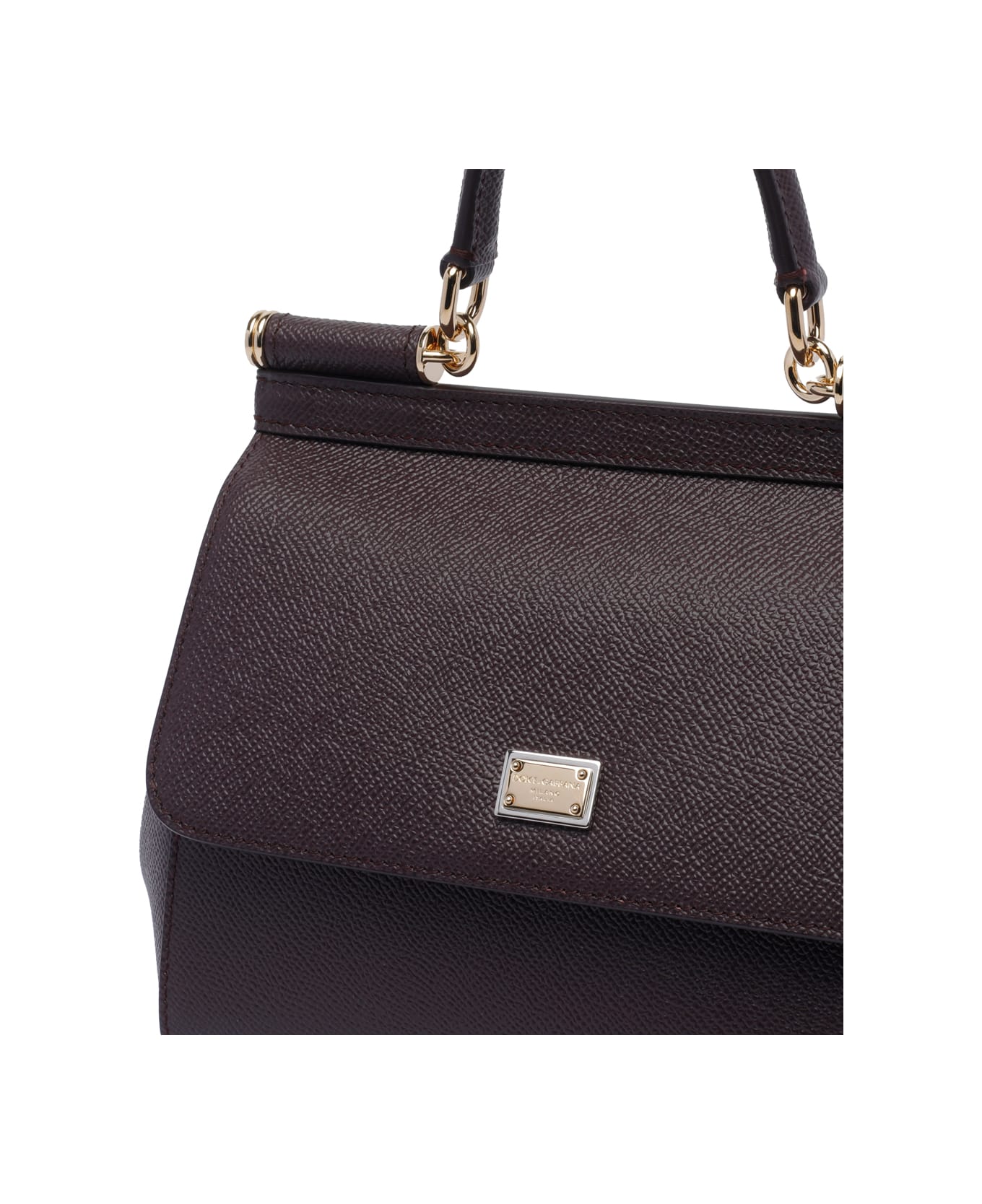 Dolce 
Gabbana Medium Sicily Handbag - Brown