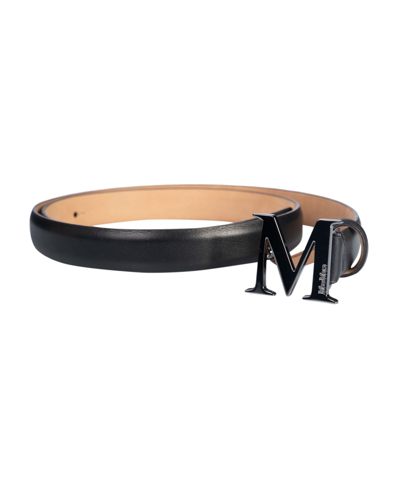Max Mara Classic M Buckled Belt - Black