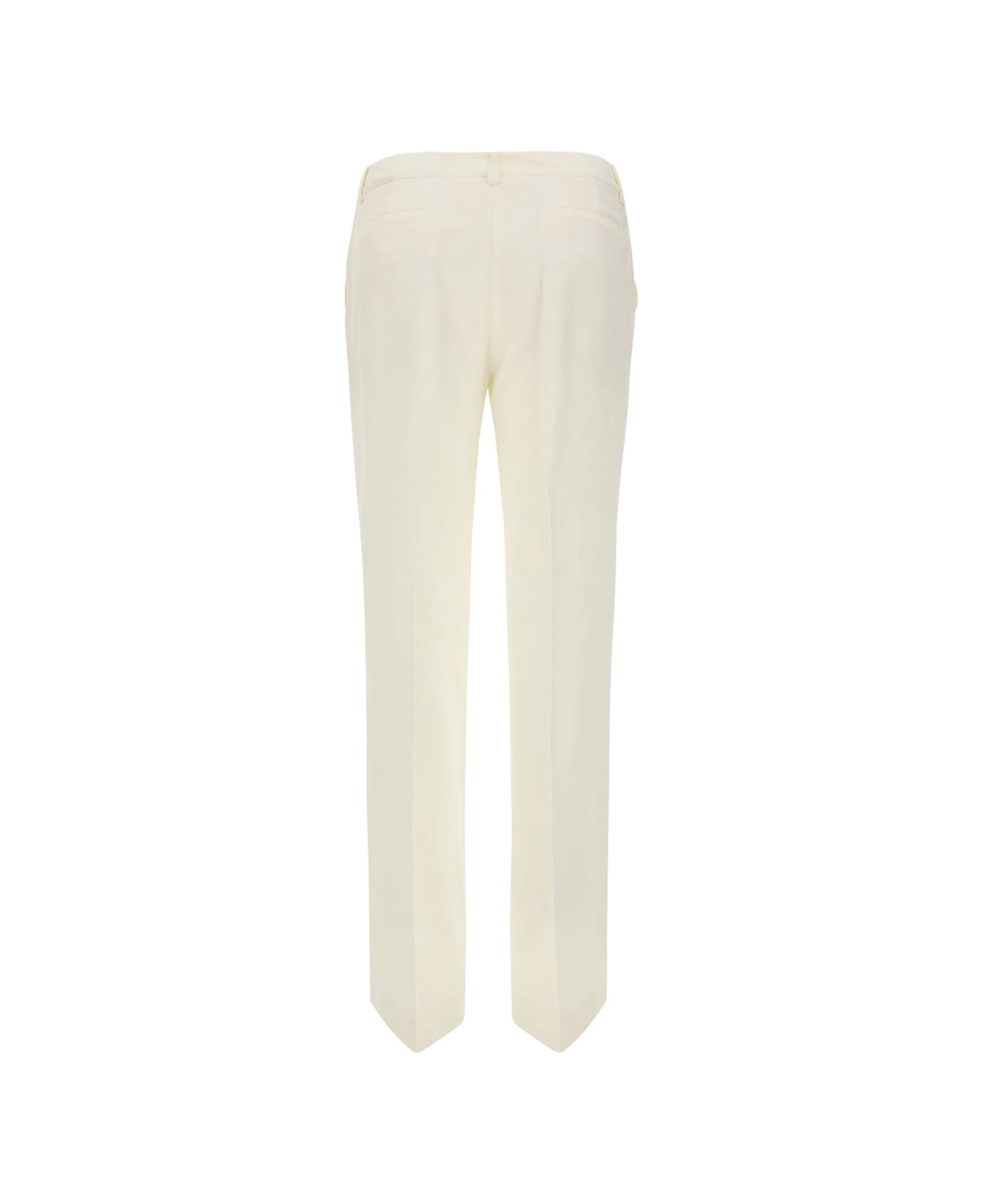 Parosh Classic Buttoned Trousers - Cream