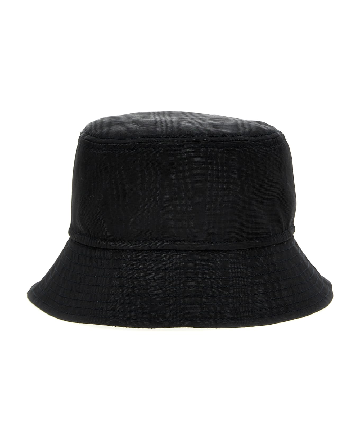 Marine Serre Logo Embroidery Bucket Hat - Black  
