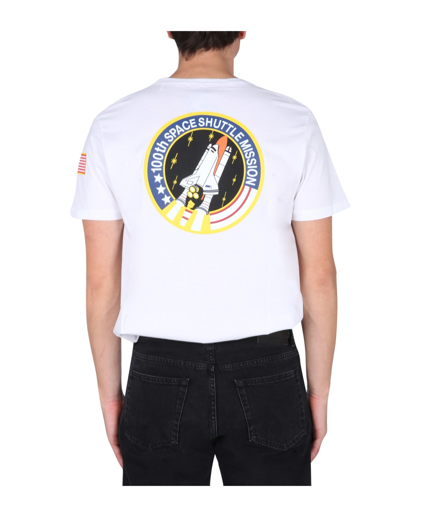 Alpha Industries Space Shuttle T-shirt - WHITE シャツ