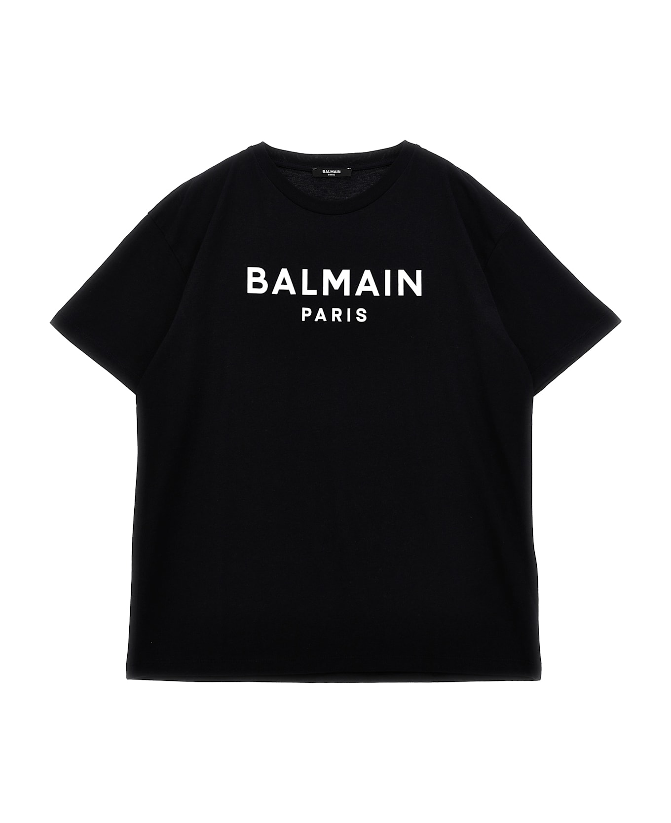 Balmain Logo T-shirt - White/Black