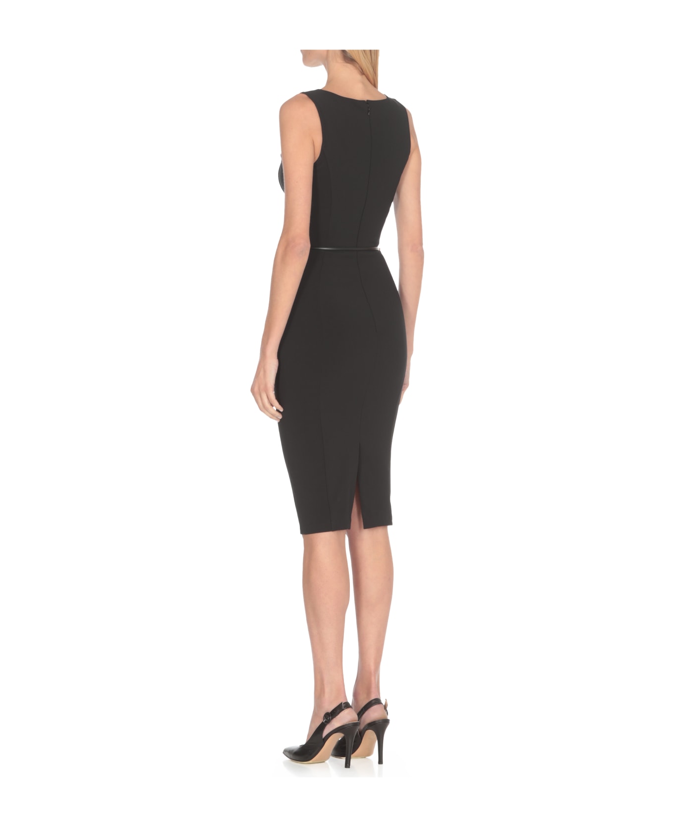 Elisabetta Franchi Dress With Cut Out Detail - Black ワンピース＆ドレス
