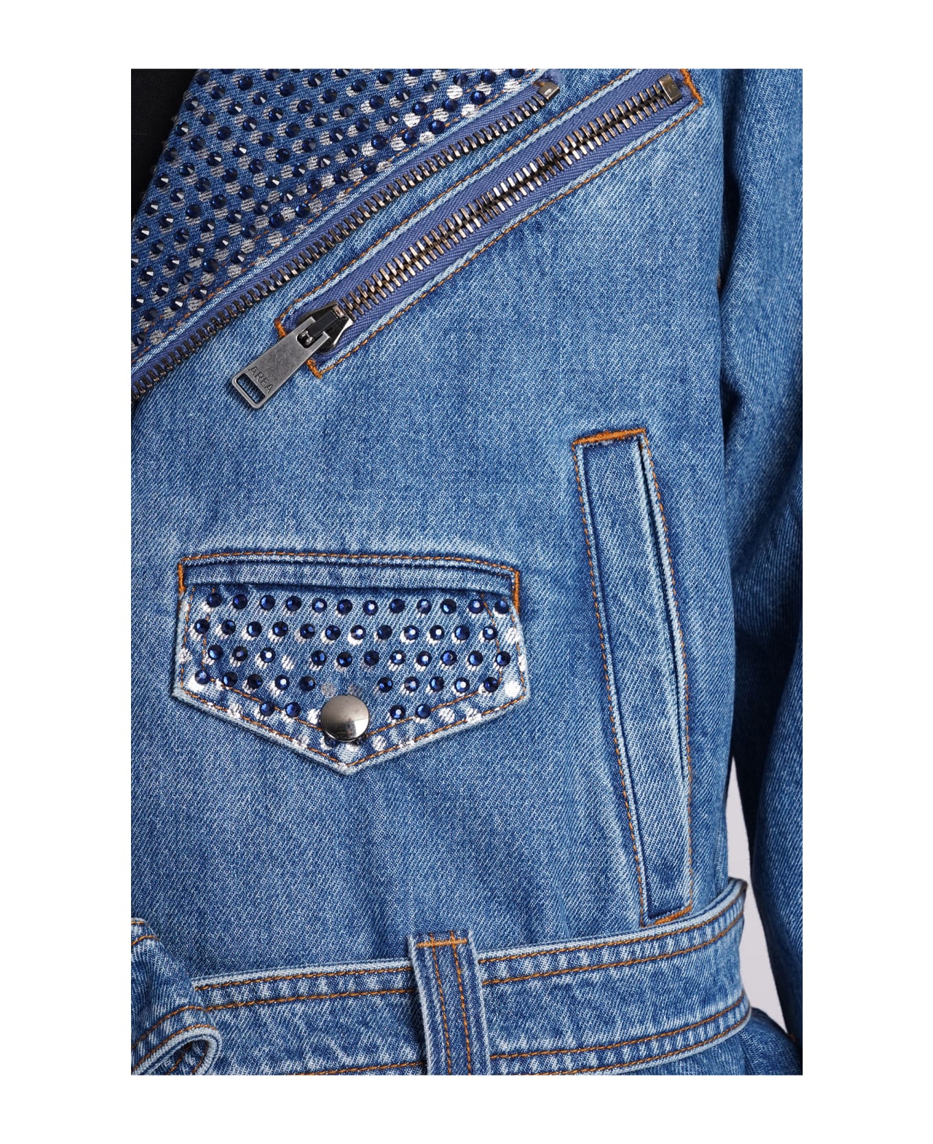 AREA Denim Jackets In Blue Cotton - blue