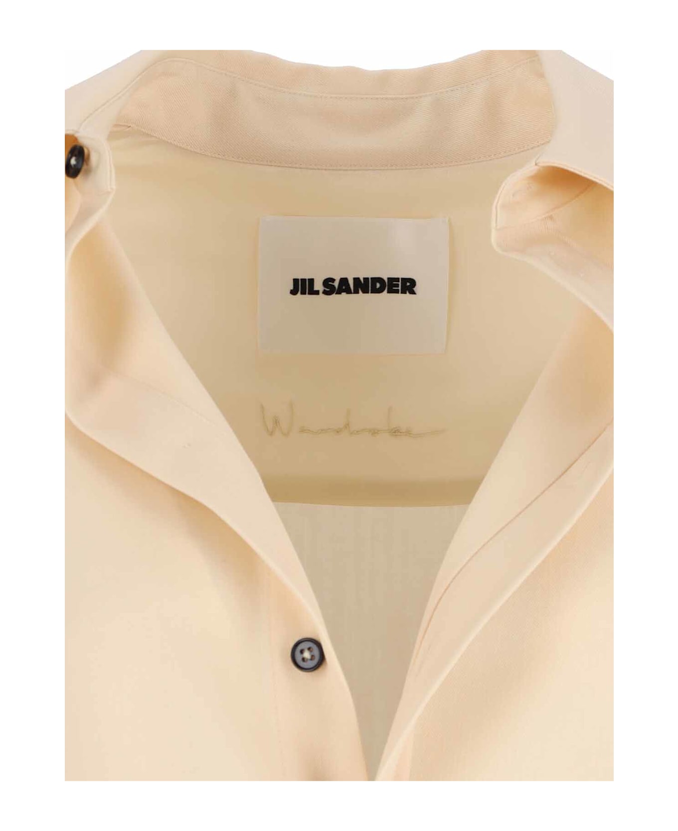 Jil Sander Midi Shirt Dress - Cream