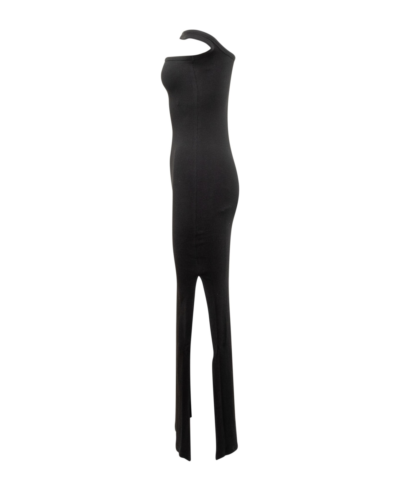 Courrèges Hyperbole Long Dress - BLACK ワンピース＆ドレス