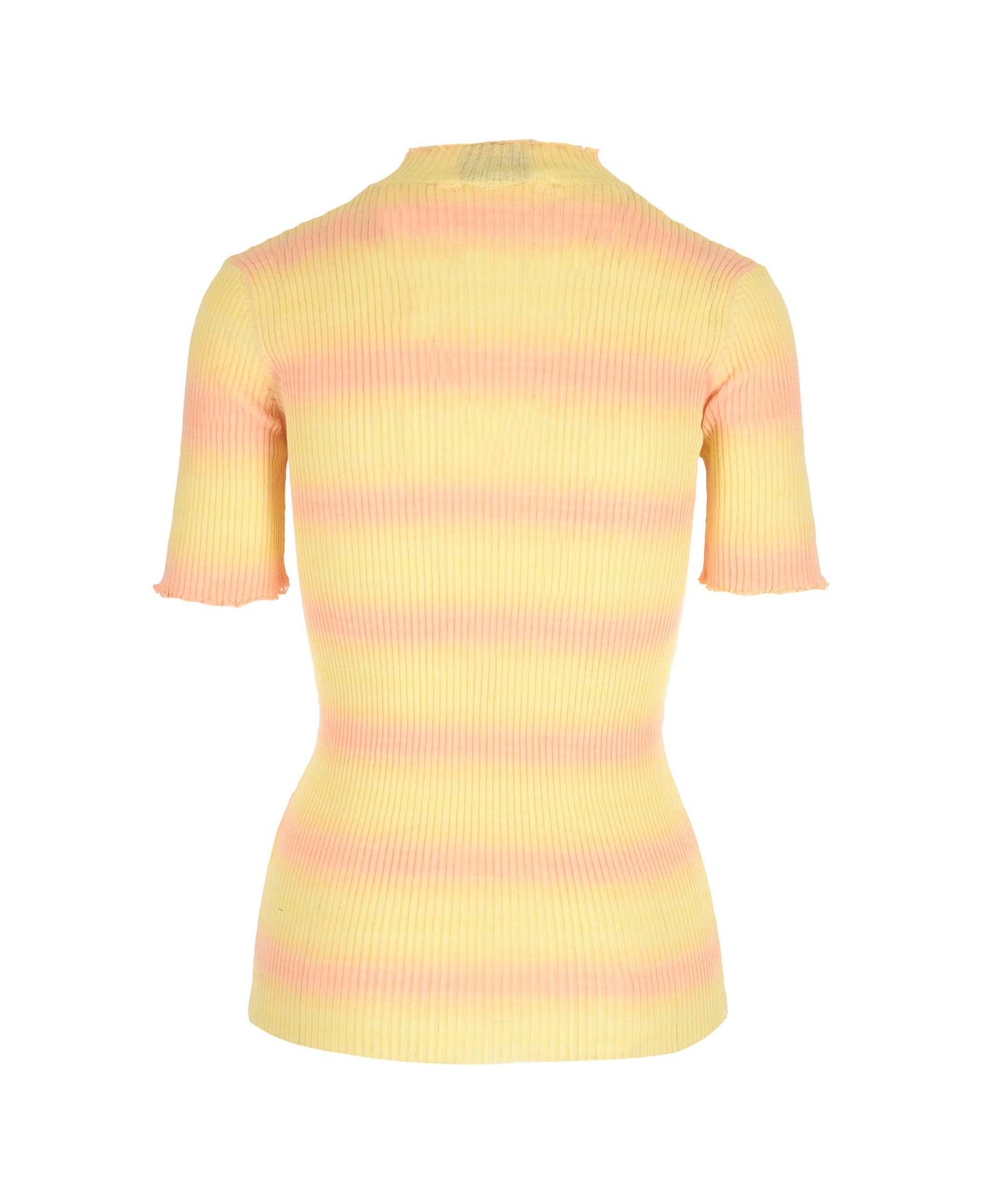 A.P.C. Striped Knitted Top - Light Yellow